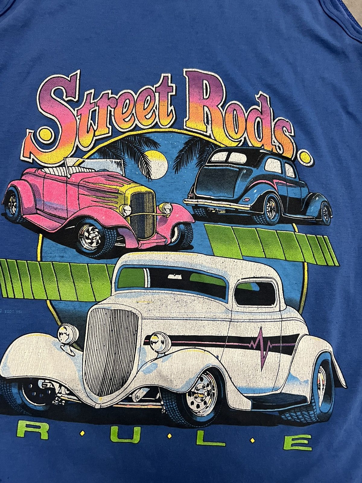 Vintage Street rods rule tank top Size US M / EU 48-50 / 2 - 2 Thumbnail