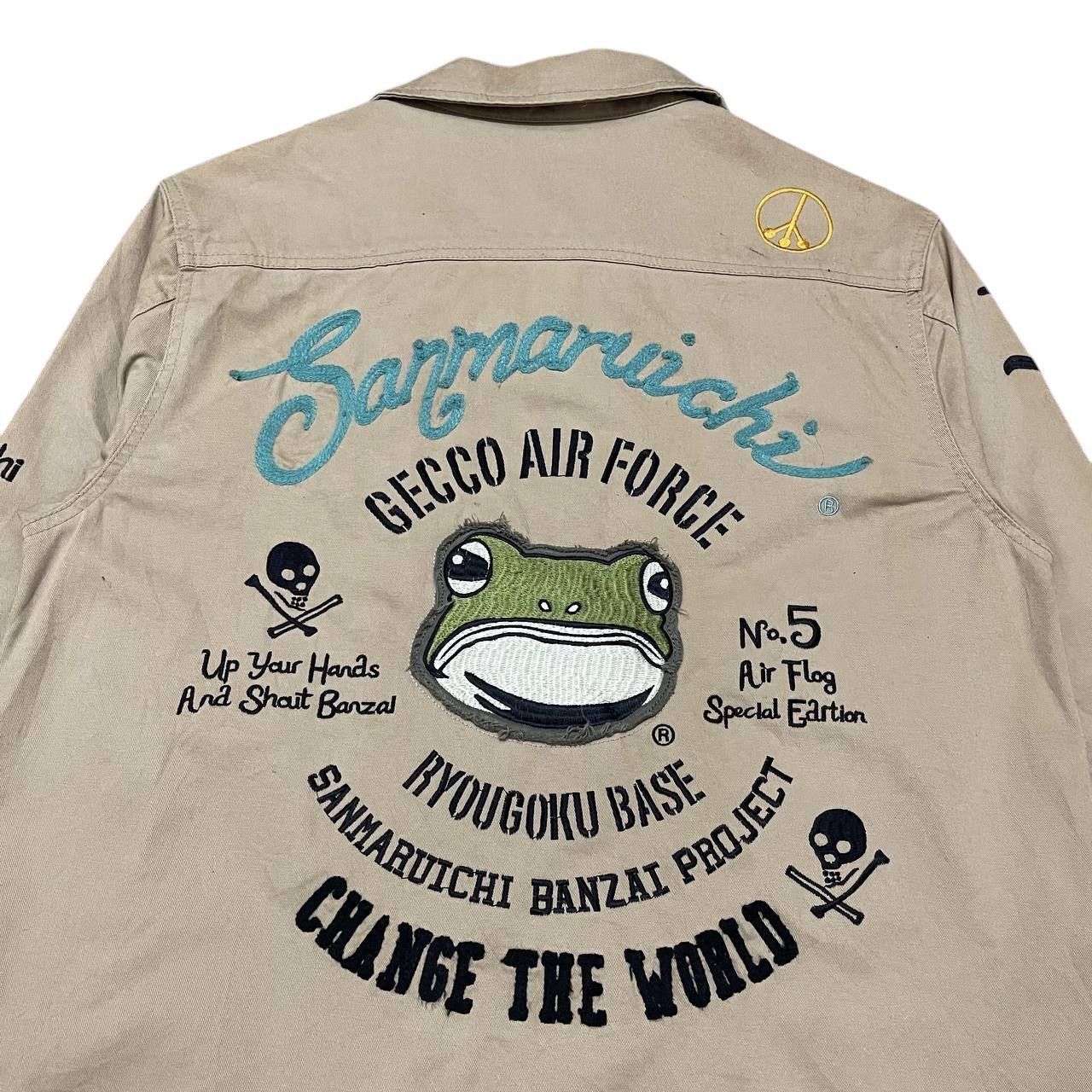 Japanese Brand Vintage 00’s Sanmaruichi Embroidered Zipper Jacket Size US L / EU 52-54 / 3 - 2 Thumbnail