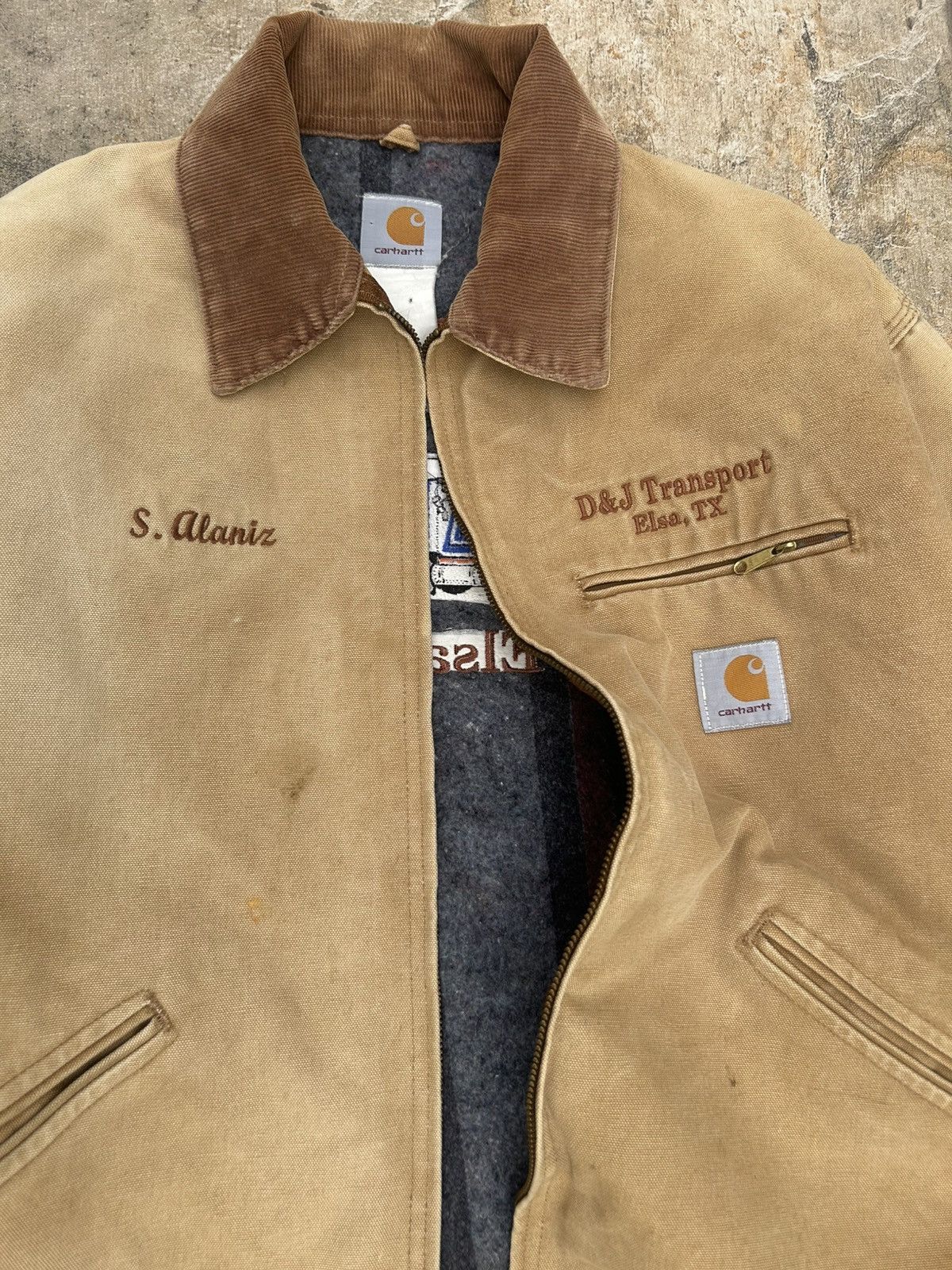 Carhartt × Japanese Brand × Vintage Carhartt Detroit Jacket BIG LOGO Size US XL / EU 56 / 4 - 7 Thumbnail