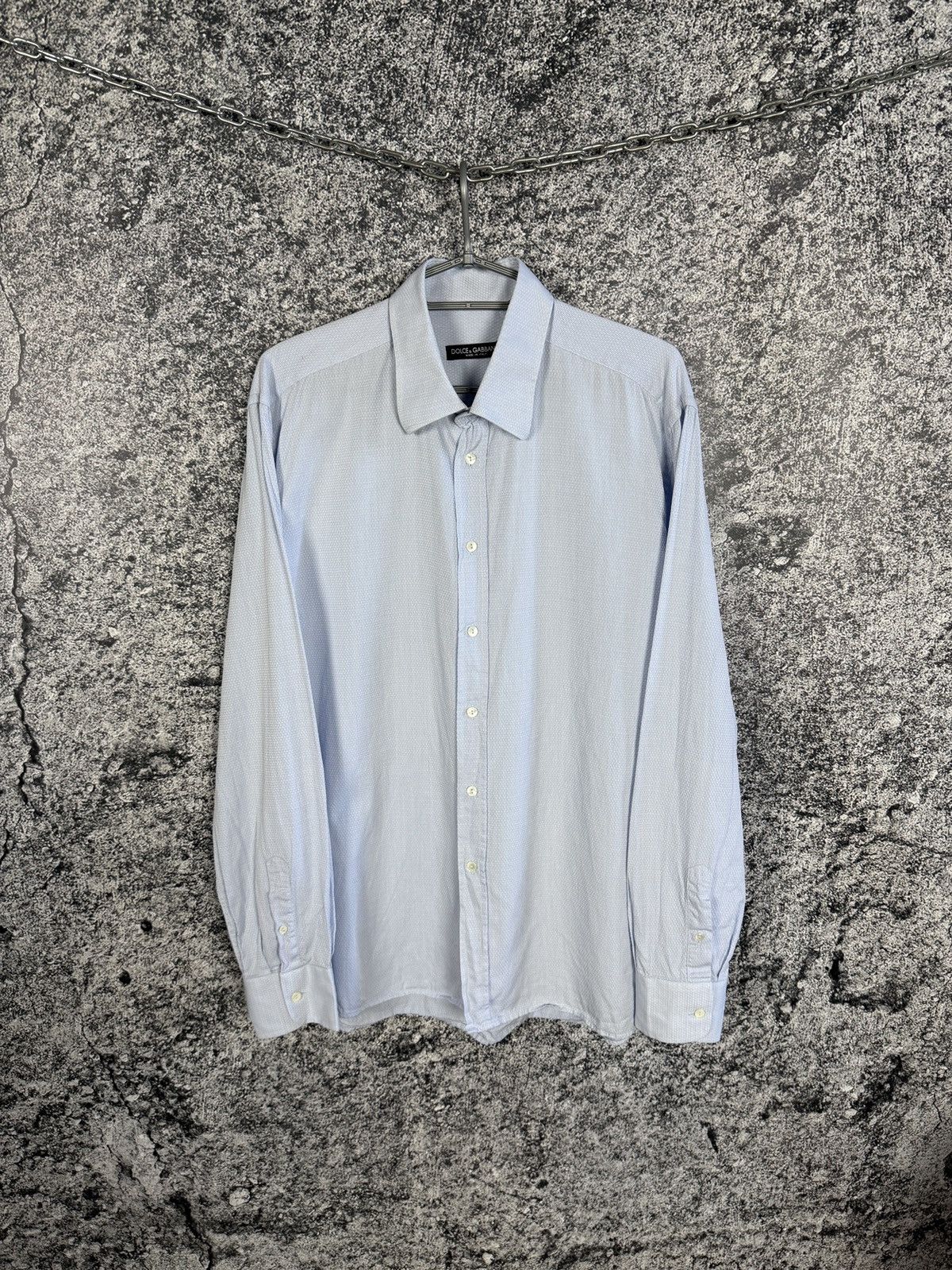 Dolce & Gabbana Dolce Gabbana Long Sleeve Shirt Button Up Italy Made Size 44 Size US XL / EU 56 / 4 - 1 Thumbnail