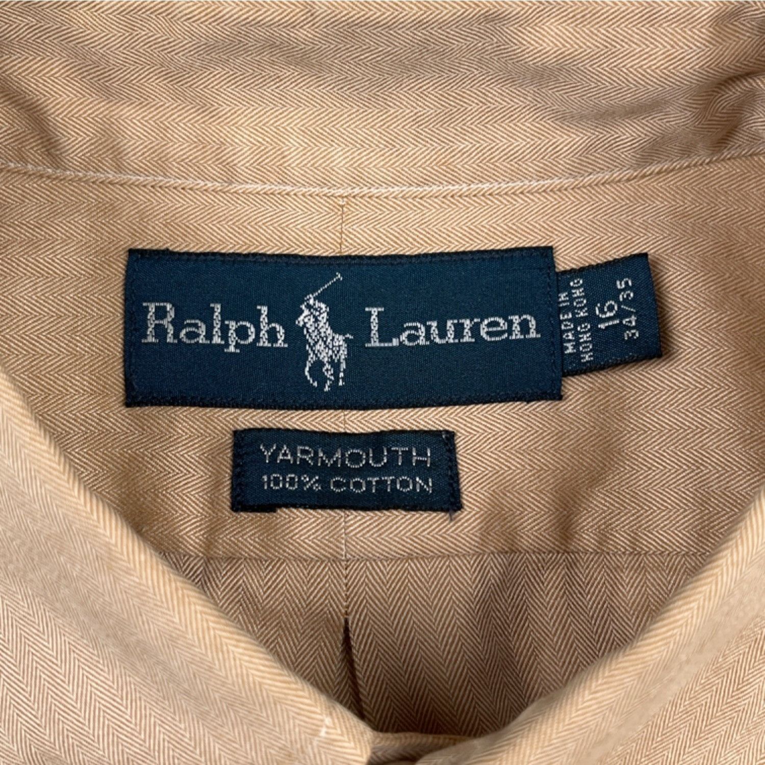 Ralph Lauren Ralph Lauren Yarmouth Men's Tan Shirt/Button Up Sz 16-34/35 Size US L / EU 52-54 / 3 - 4 Thumbnail