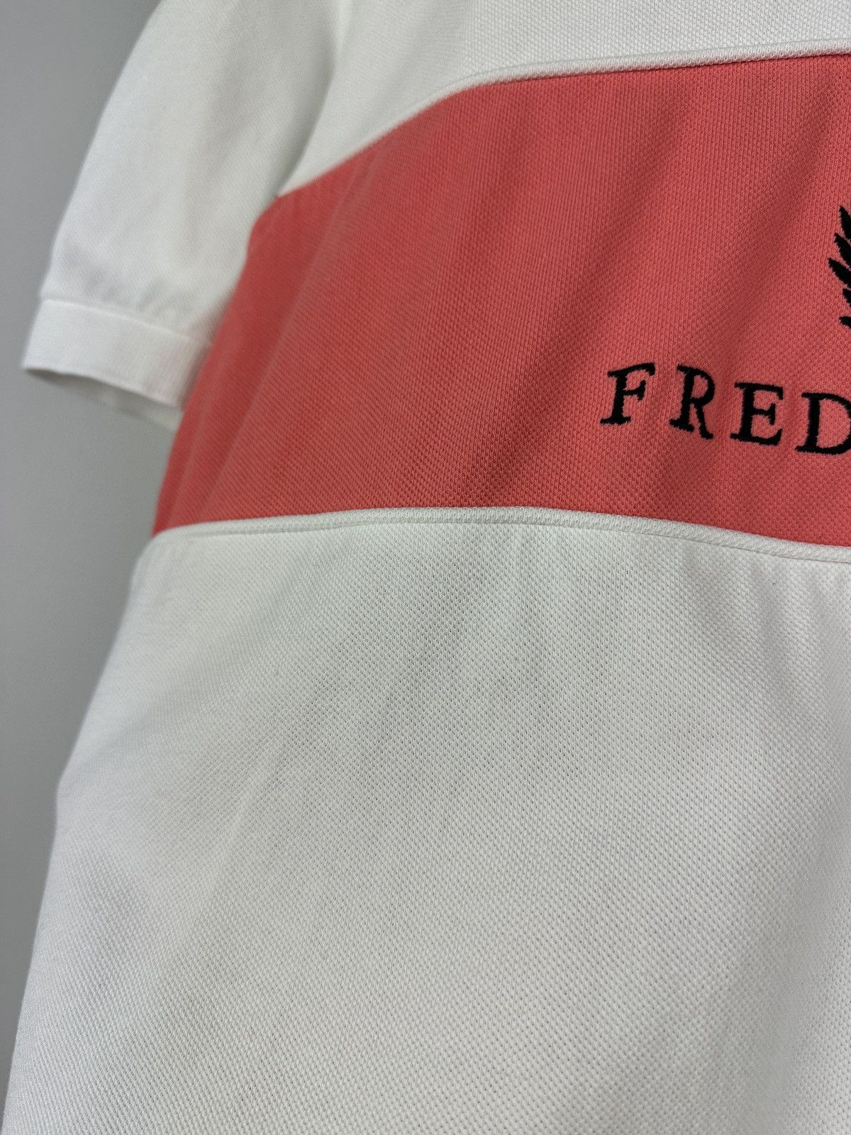 Fred Perry × Vintage Vintage Y2K Fred Perry Big Embroidery Logo Polo T-shirt Size US S / EU 44-46 / 1 - 5 Thumbnail