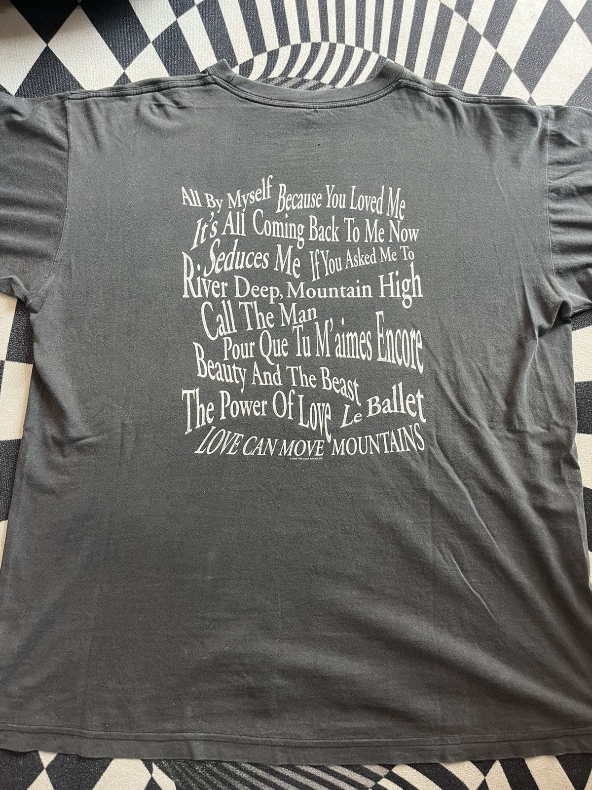 Band Tees Vintage Celine DION 1996’s Five Star Artist Tshirt Size US XL / EU 56 / 4 - 9 Thumbnail