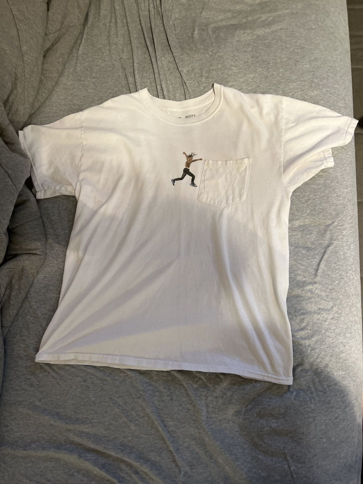 Tシャツ・カットソー Travis Scott x Virgil Abloh A Thread Tee (AJ1) White SS 18 Travis Scott x Virgil Abloh By A Thread Tee (Cactus Jack