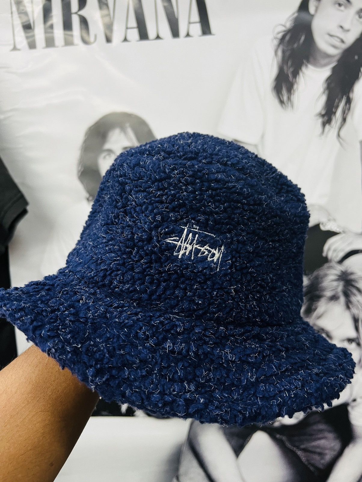 Stussy × Vintage Vintage Stussy Sherpa Fleece Bucket Hats Size ONE SIZE - 2 Thumbnail