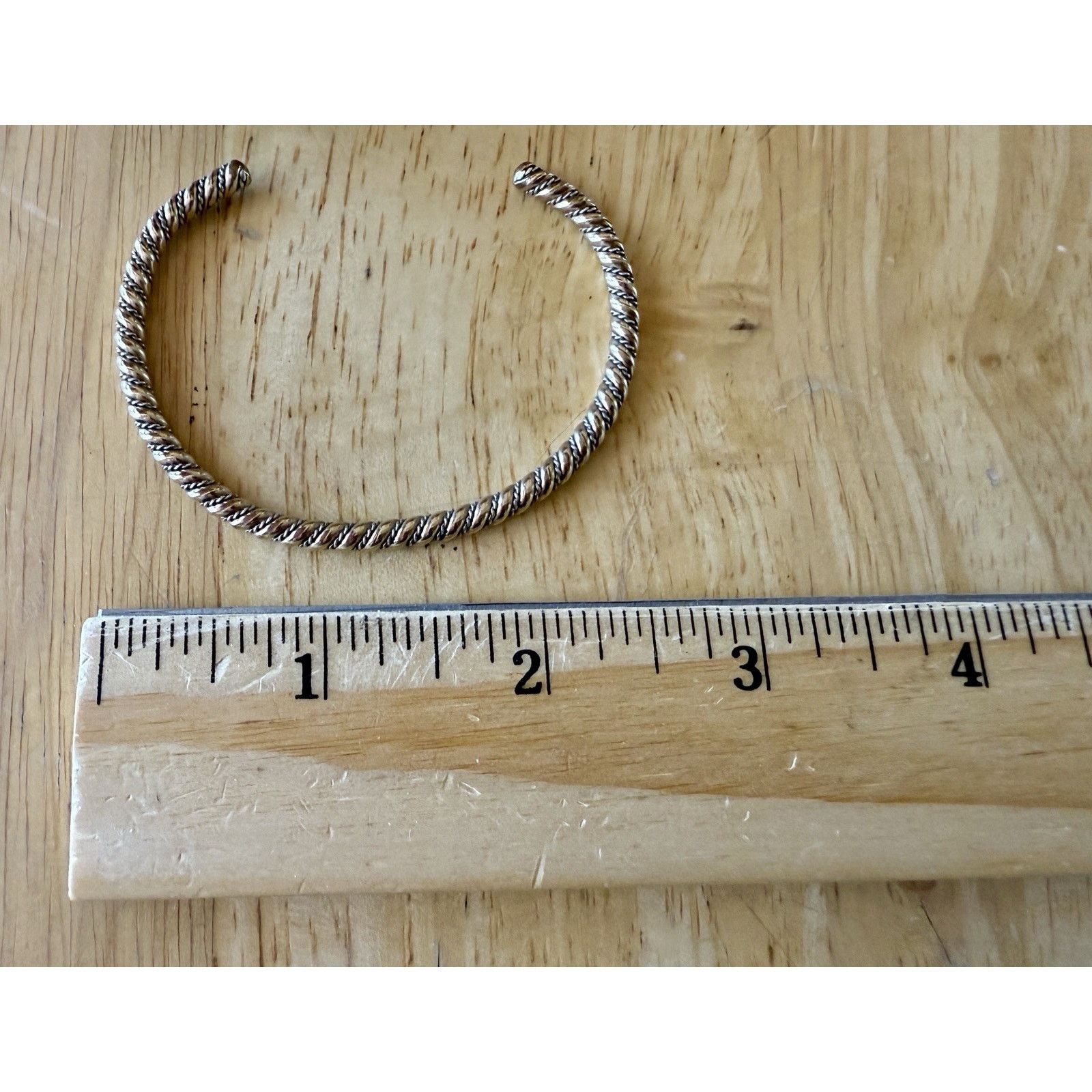 Other Women’s Vintage SS 925 & Gold Twisted Cable Cuff Bracelet Size ONE SIZE - 3 Thumbnail