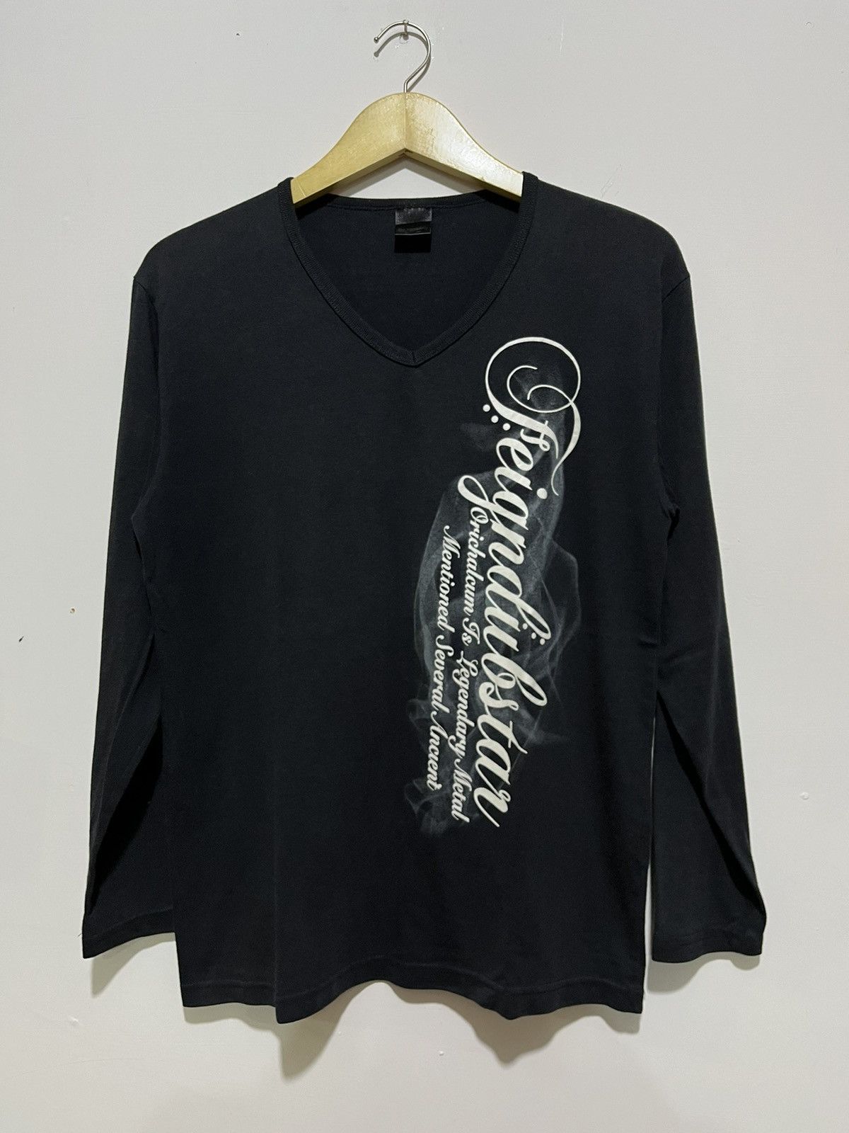 image of Archival Clothing Beaumere Poem Longsleeve in Black, Men's (Size Medium)