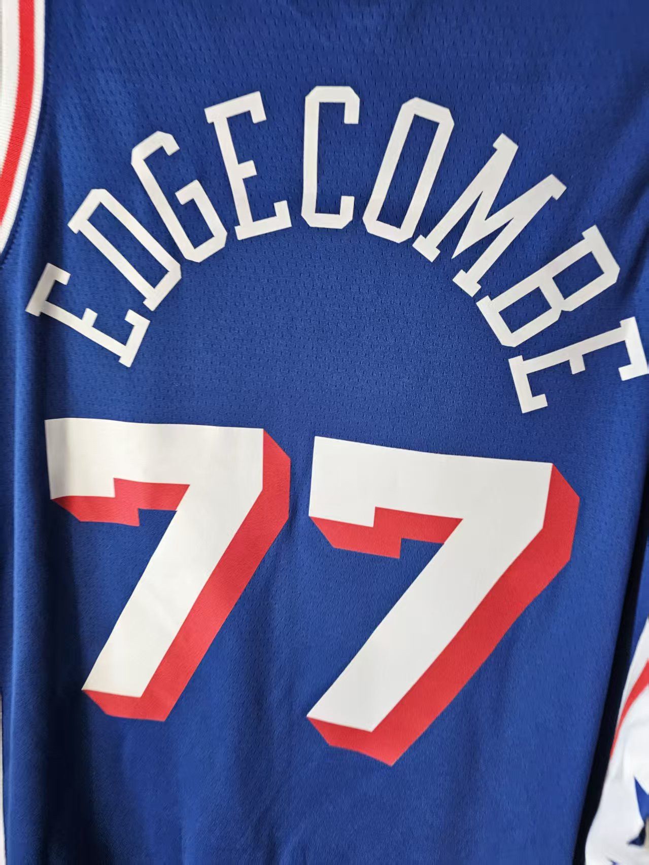 NBA 76ers 77 VJ Edgecombe Jersey 26 City Edition Size US M / EU 48-50 / 2 - 4 Thumbnail