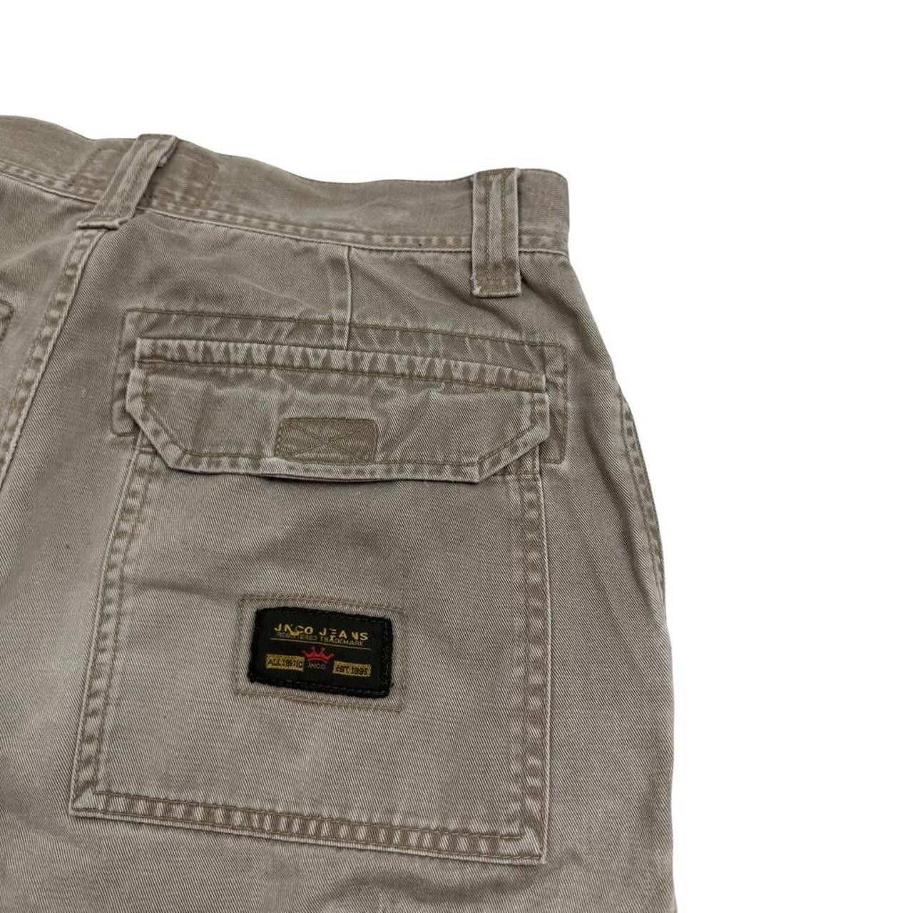 JNCO Vintage Jnco Embroidered Crown & Flame Cargo Shorts Waist 31 Size US 31 - 6 Thumbnail
