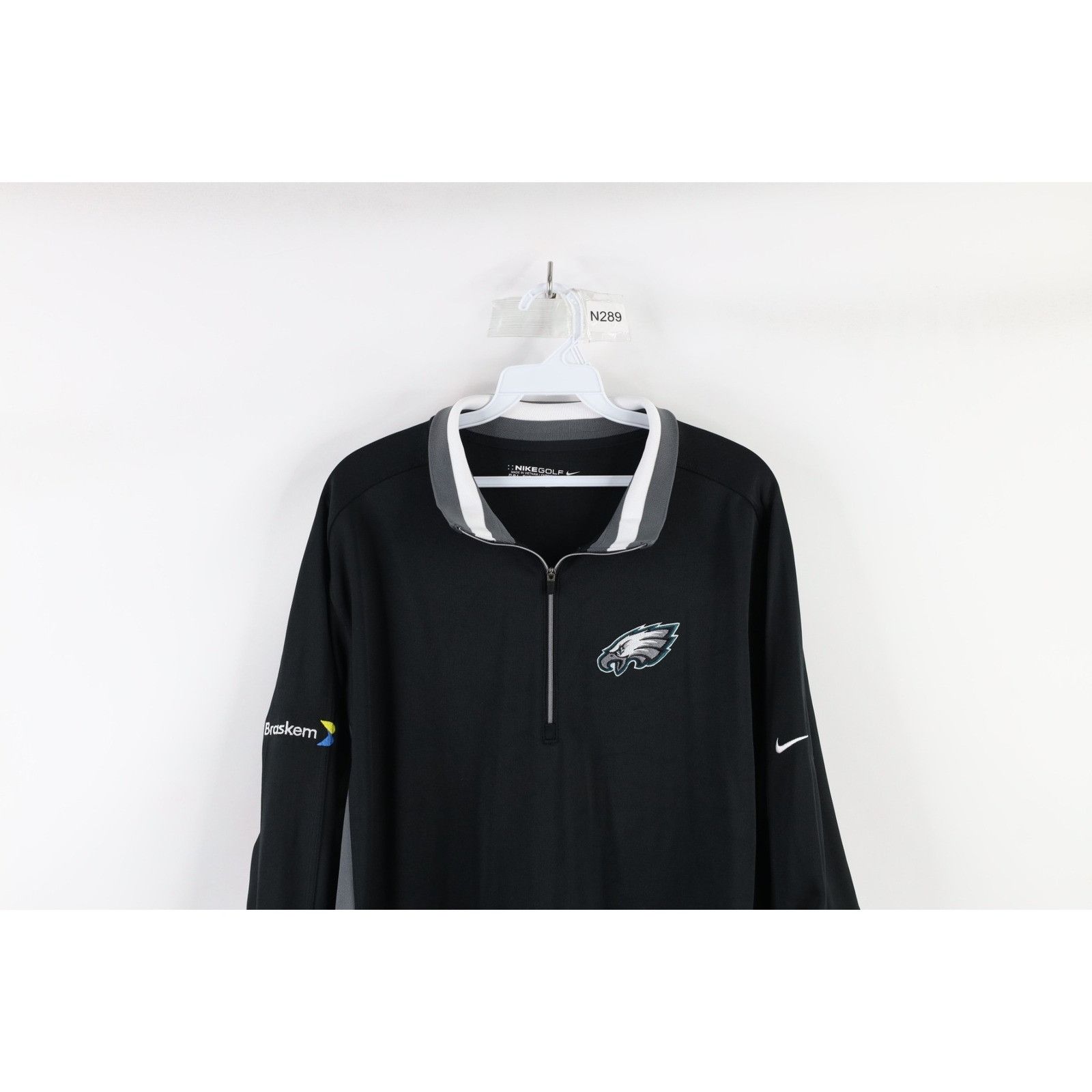 Nike Nike Golf Philadelphia Eagles Football Half Zip Pullover Top Size US L / EU 52-54 / 3 - 2 Thumbnail