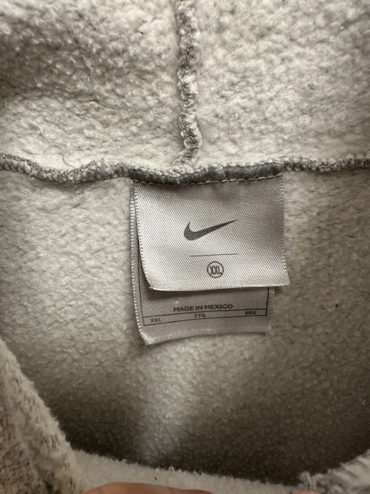 Nike × Vintage Vintage 90's Distress Nike Center Swoosh USA Hoodie Size US XXL / EU 58 / 5 - 5 Thumbnail