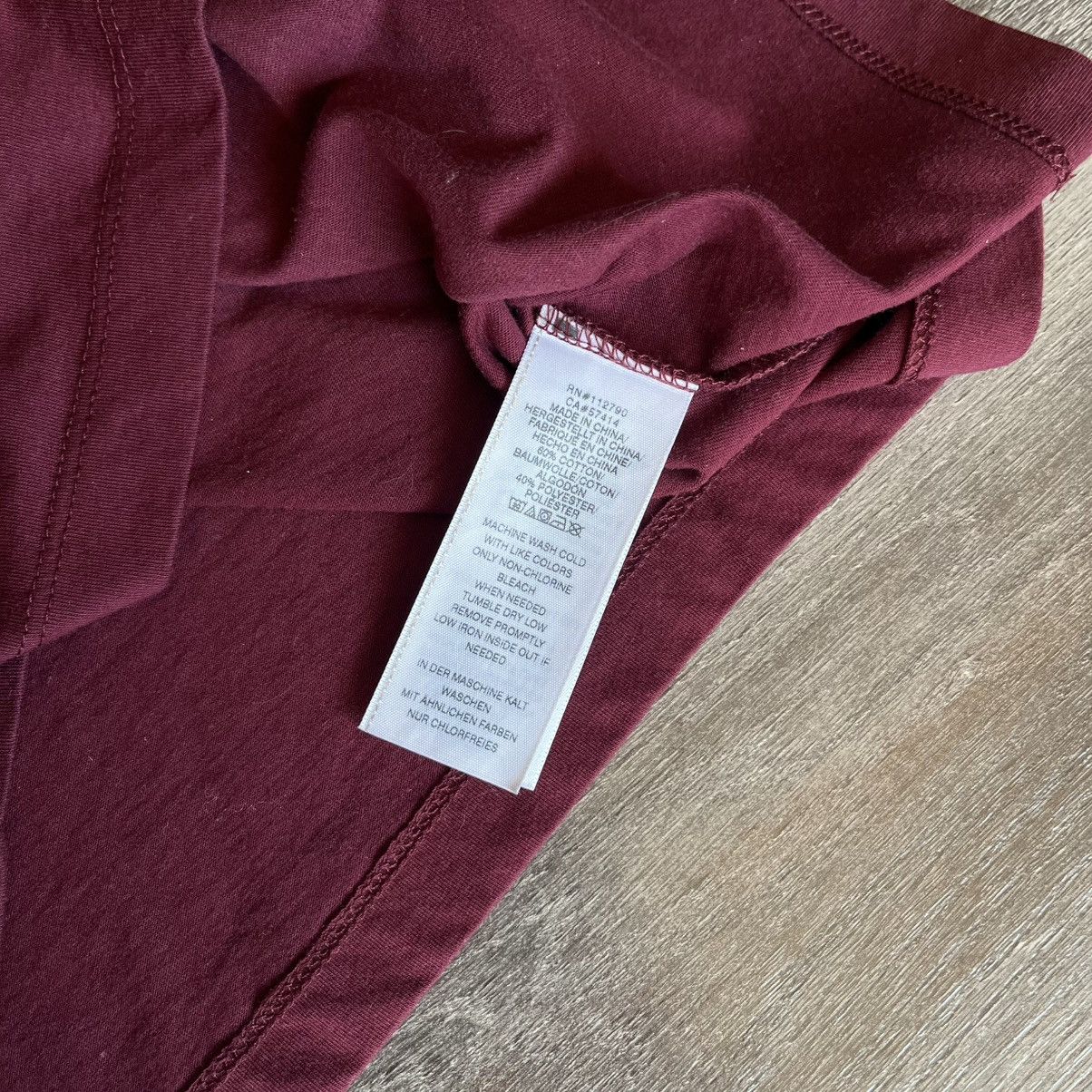 True Religion Vintage Y2K True Religion Big Buddha Face Logo Burgundy Tee Size US L / EU 52-54 / 3 - 5 Thumbnail