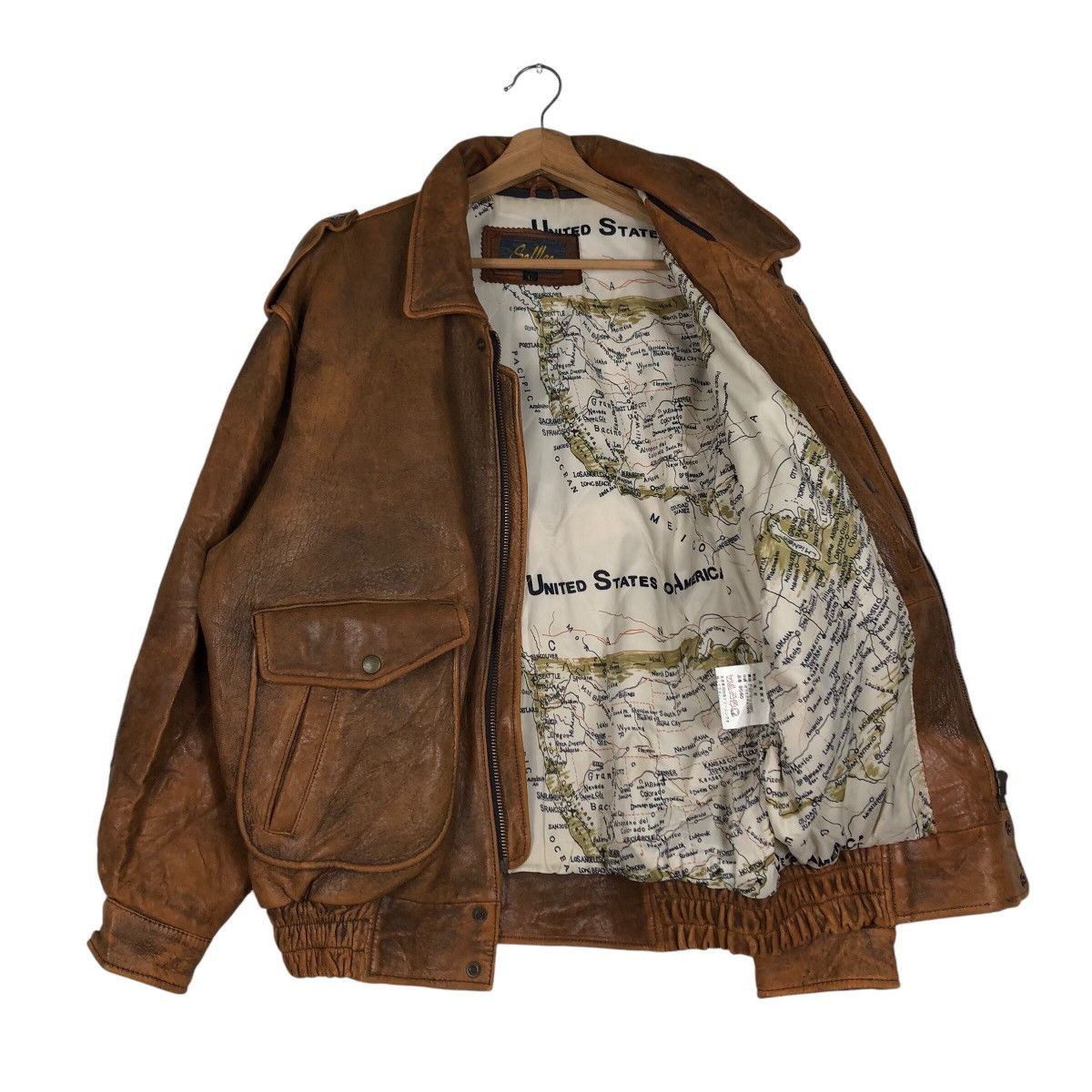 Japanese Brand 📌Vintage Military Design Leather Jacket SoffIce Full Print Size US L / EU 52-54 / 3 - 12 Thumbnail