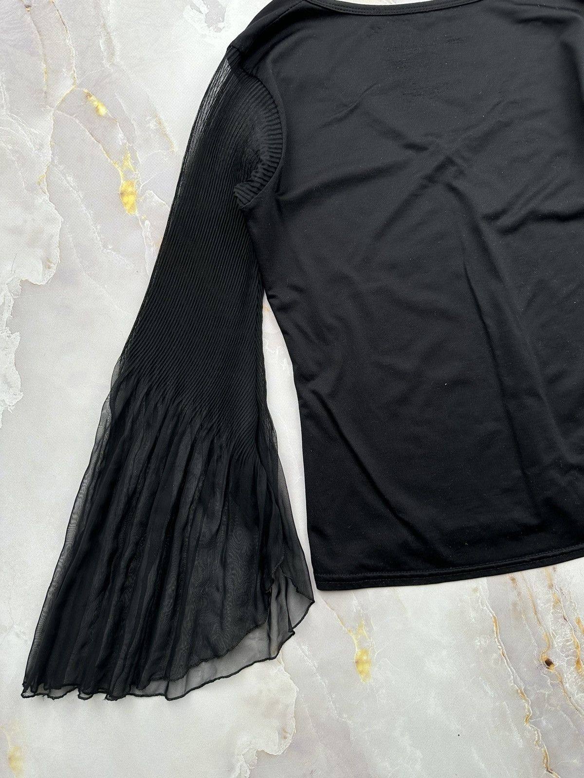 Japanese Brand Vintage Long Sleeve With Flared Mesh Sleeves Size XS / US 0-2 / IT 36-38 - 11 Thumbnail