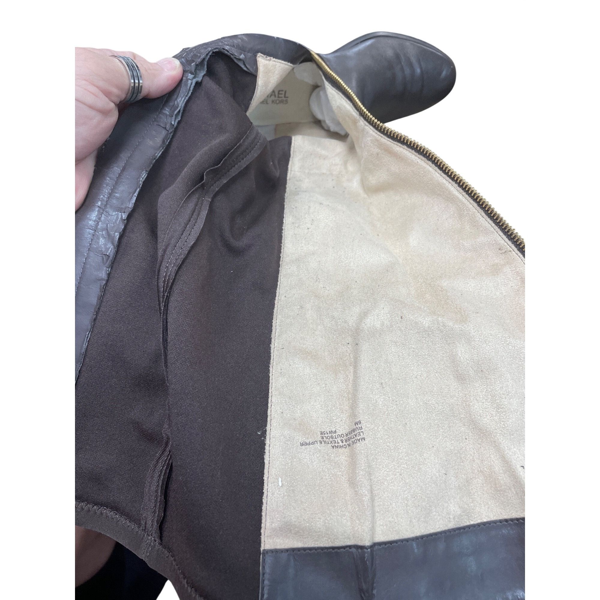 Michael Kors Michael Kors womans brown leather below knee riding boots sz Size US 6 / IT 36 - 15 Thumbnail