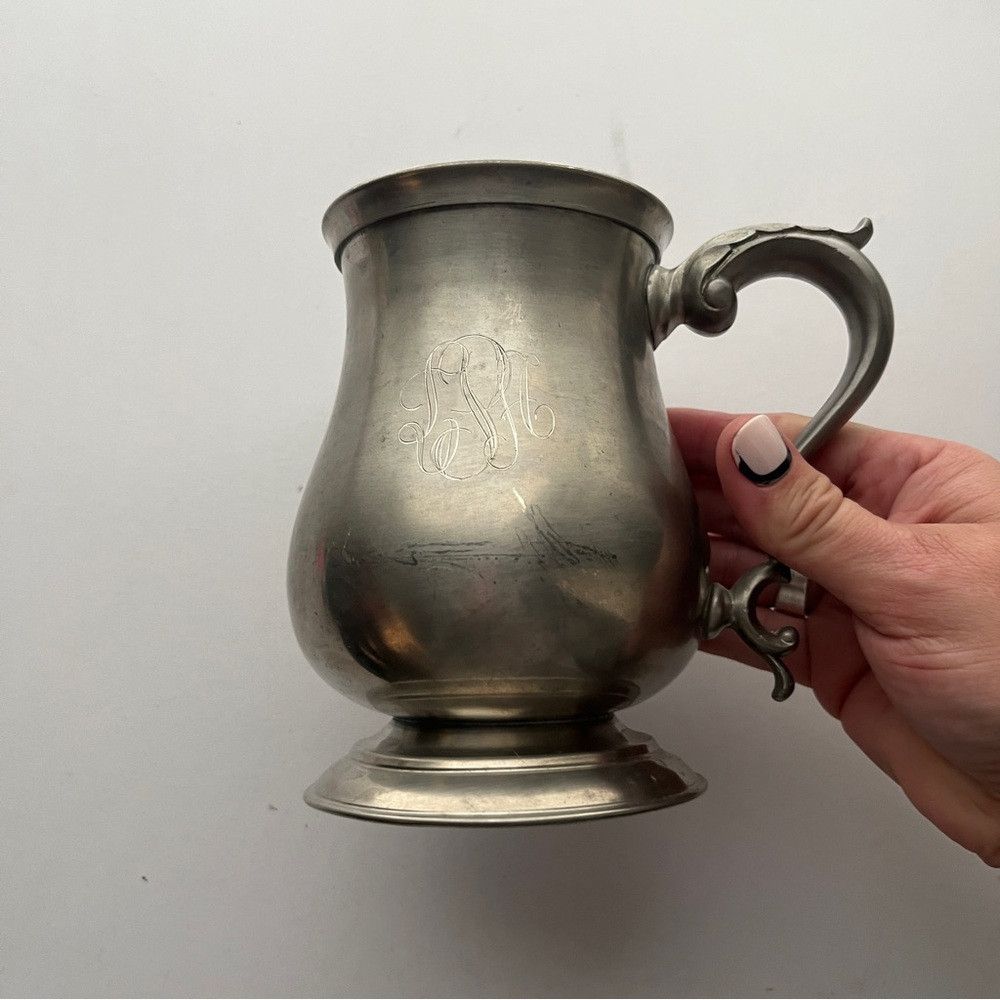 Designer Vintage Stieff Williamsburg Pewter Stein Tankard Mug Size ONE SIZE - 1 Thumbnail