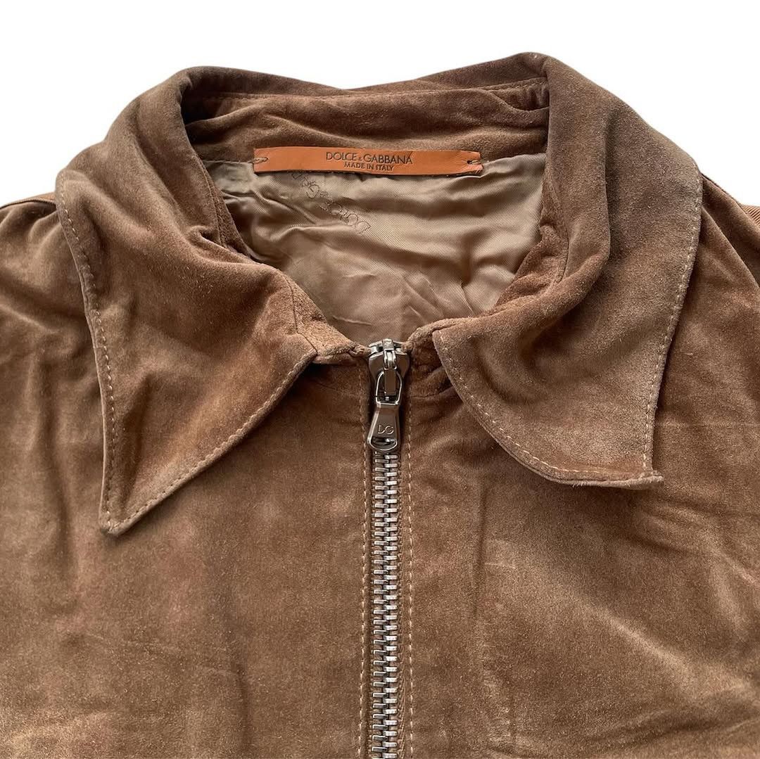 Dolce & Gabbana ⚡️QUICKSALE⚡️00’s Archive Dolce & Gabbana Camel Suede Jacket Size US M / EU 48-50 / 2 - 5 Thumbnail