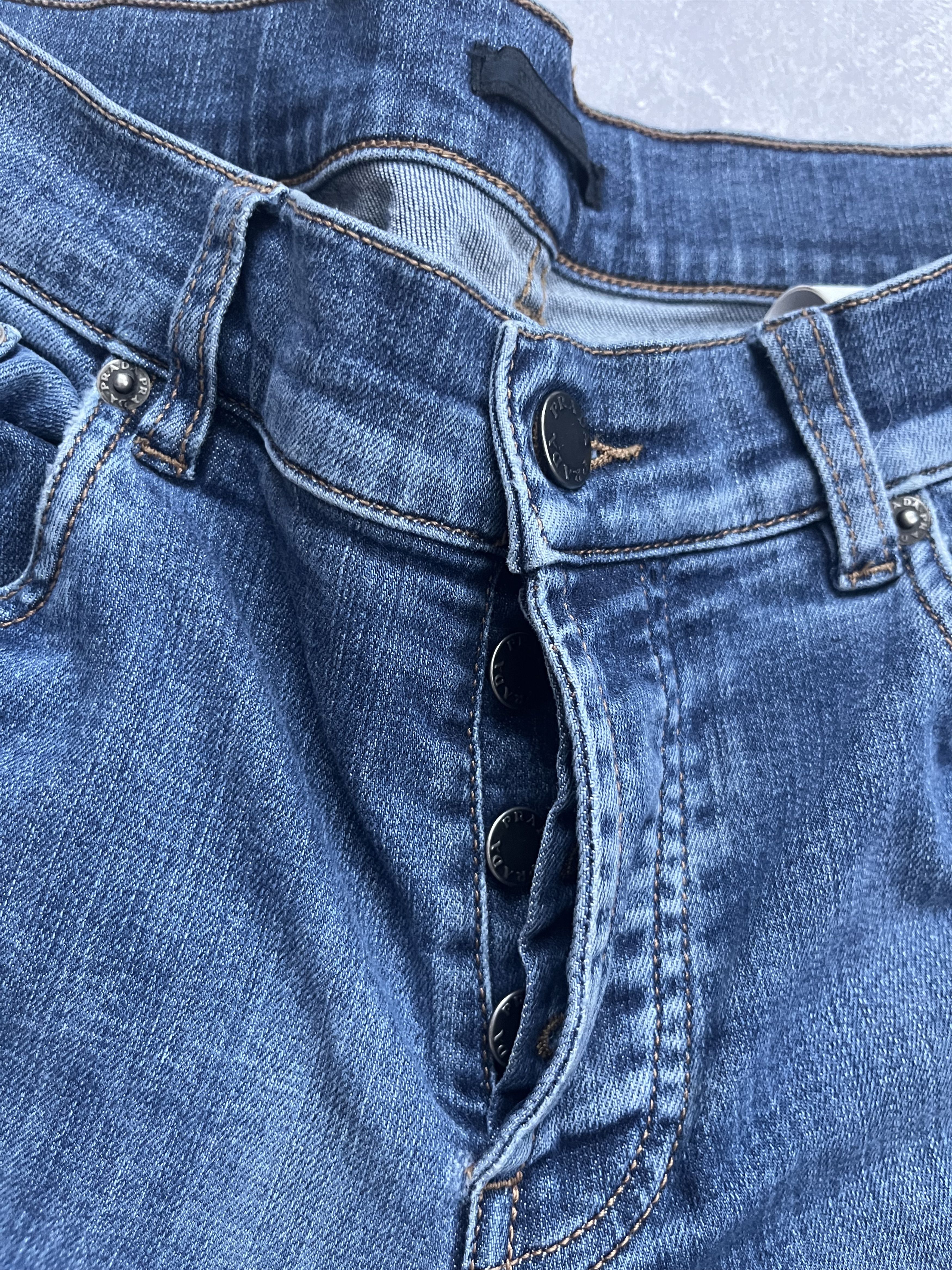 Prada Prada Denim Jeans Women Blue Black Tab Size 30 Size 30" / US 8 / IT 44 - 9 Thumbnail