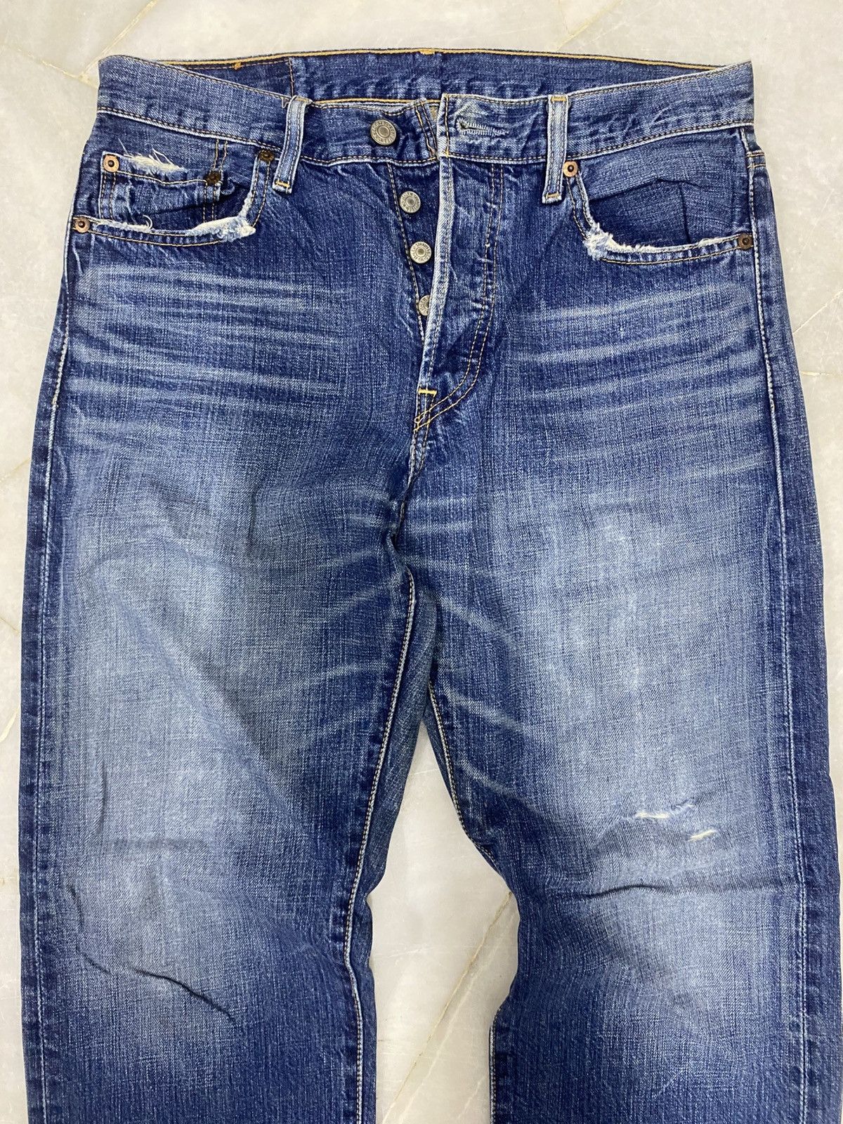 Levi's Size 30x29 Vintage Levis Distressed Jeans Faded Pants Denim Size US 30 / EU 46 - 3 Thumbnail