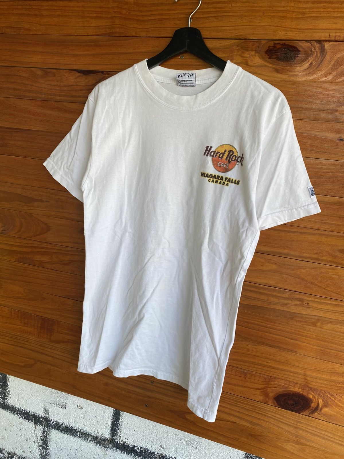 Hard Rock Cafe Vintage Hard Rock Cafe Niagara Falls Canada Heavy Tee White Size US M / EU 48-50 / 2 - 9 Thumbnail