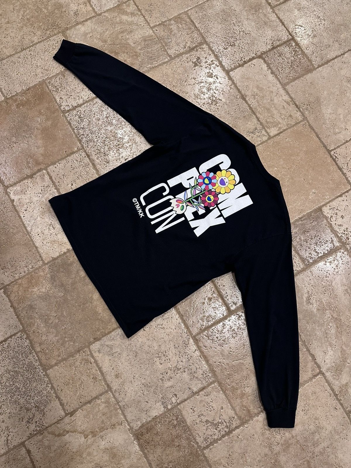 Complex Takashi Murakami ComplexCon Flower Black Long Sleeve T-Shirt Size US L / EU 52-54 / 3 - 9 Thumbnail