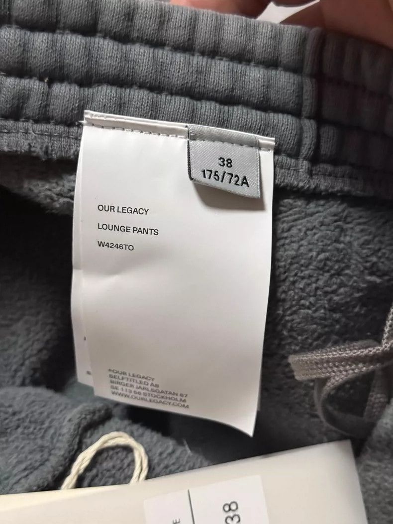 Our Legacy Our Legacy Gray fleece long pants, jeans, loose, casual, w Size US 38 / EU 54 - 4 Thumbnail