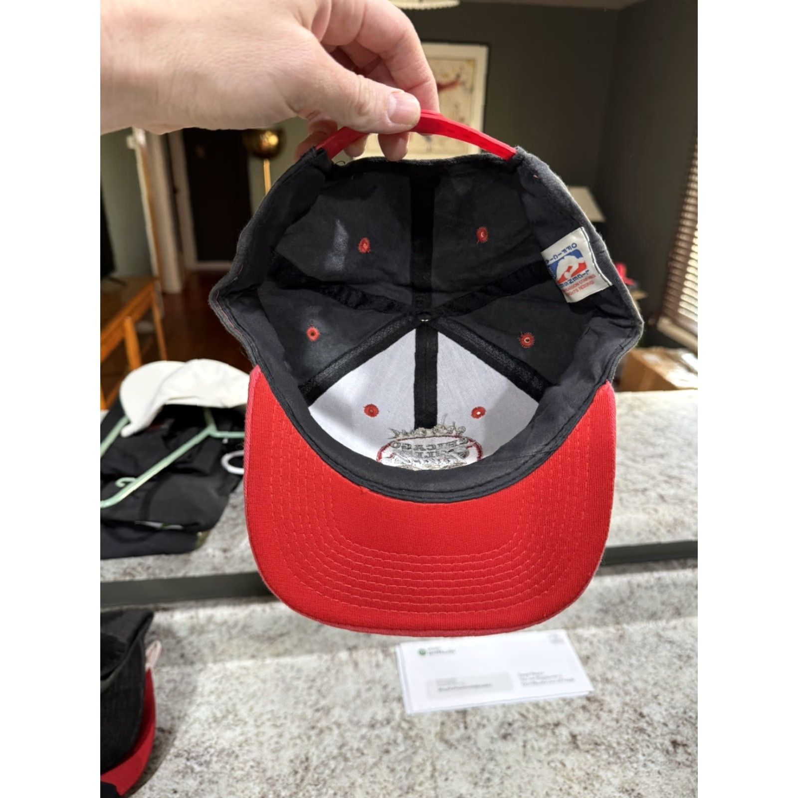 Drew VINTAGE Drew Pearson SnapBack Hat Cap 90s Chicago Bulls Coca Cola Logo Cotton Gray One Size Men Adjustable Sports Casual Size ONE SIZE - 4 Thumbnail