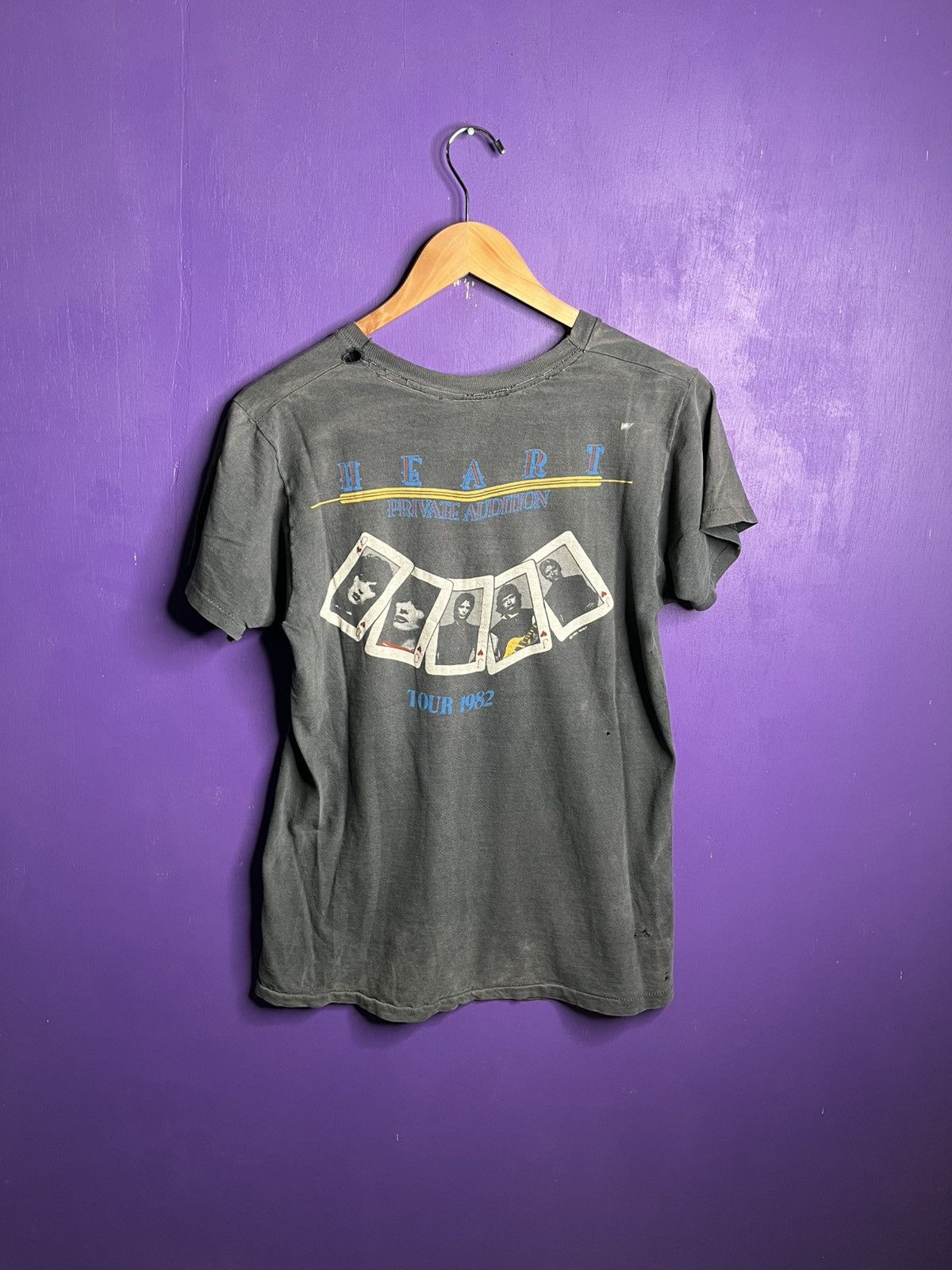 Band Tees × Vintage Vintage 1982 Heart private audition tour t-shirt Size US M / EU 48-50 / 2 - 2 Thumbnail