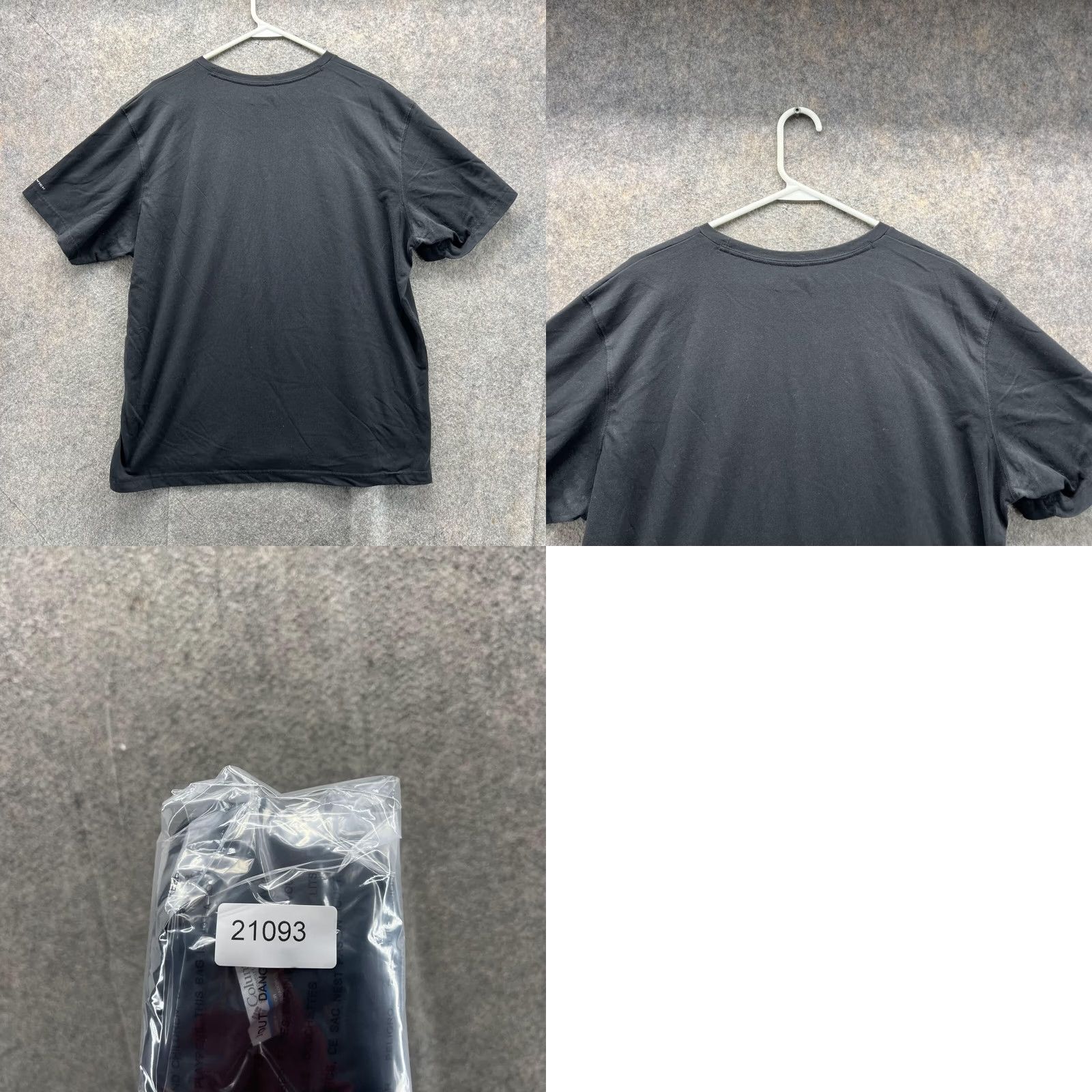 Logo 7 Columbia Shirt Men XL Black Short Sleeve Crew Neck Omni Wick Logo T-Shirt Size US XL / EU 56 / 4 - 9 Thumbnail