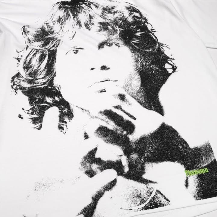 Band Tees Jim Morrison White Tees Size US L / EU 52-54 / 3 - 2 Thumbnail