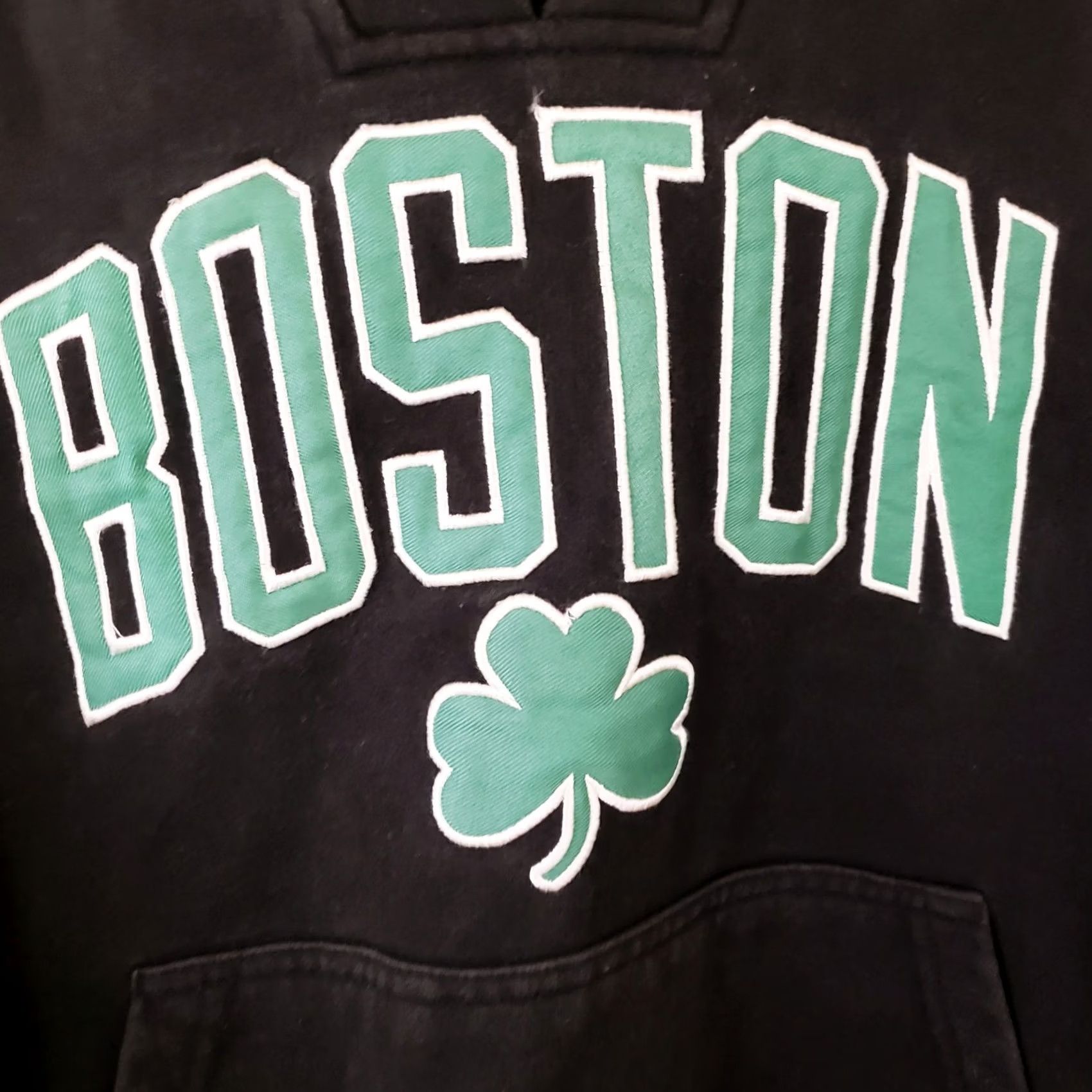Vintage VINTAGE Bay State Apparel Boston Celtics NBA Black Hoodie Sweatshirt Lace Up Mens XL Size US XL / EU 56 / 4 - 3 Thumbnail