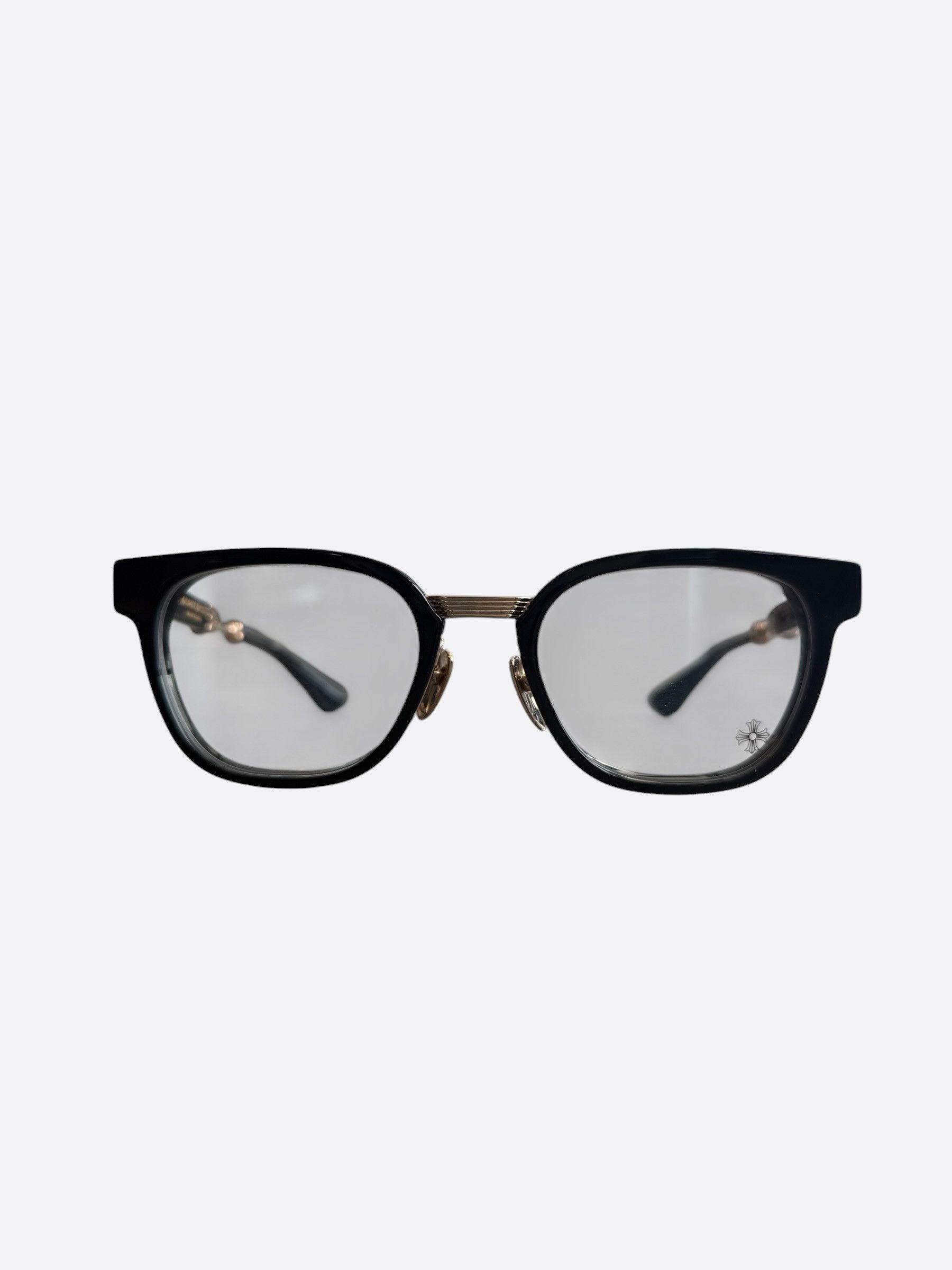 Chrome Hearts Chrome Hearts Black & Gold Duck Butter Glasses Size ONE SIZE - 1 Thumbnail