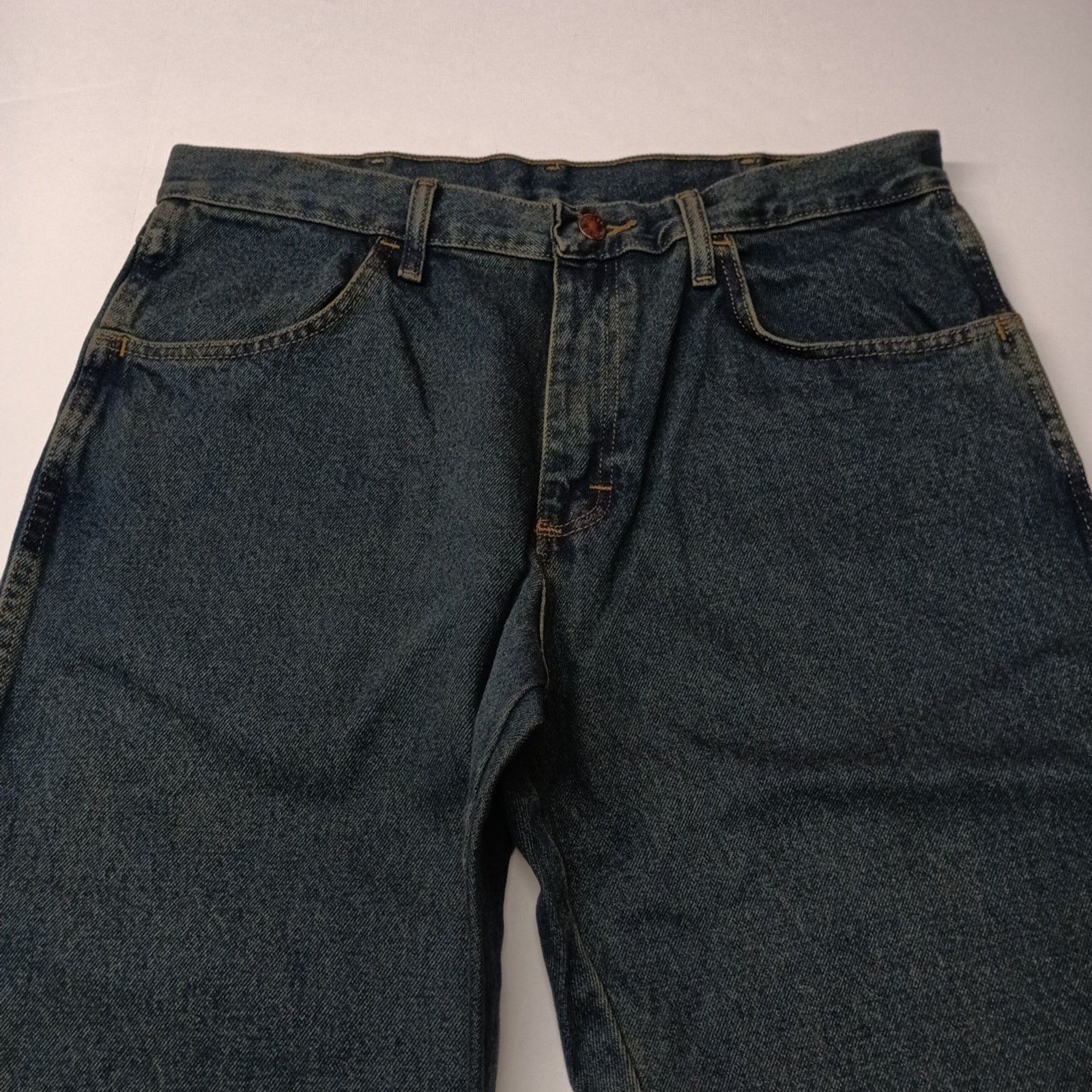 Wrangler Wrangler Relaxed Fit Jeans Men's Size 34x30 Blue Heavyweight Size US 34 / EU 50 - 4 Thumbnail