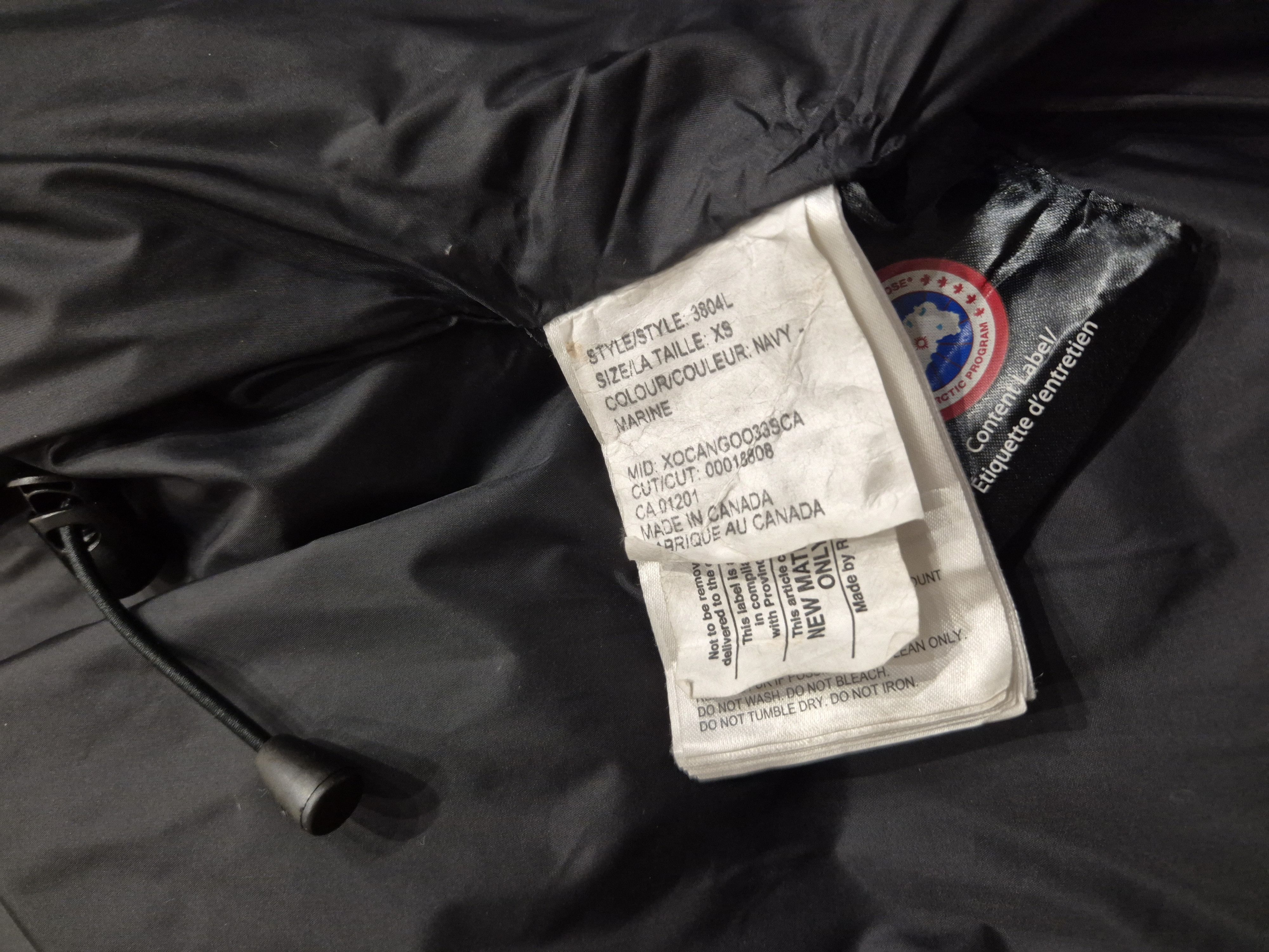 Canada Goose Canada Goose Womens Parka Jacket Navy Fur Hood XS 3804L Size XS / US 0-2 / IT 36-38 - 8 Thumbnail