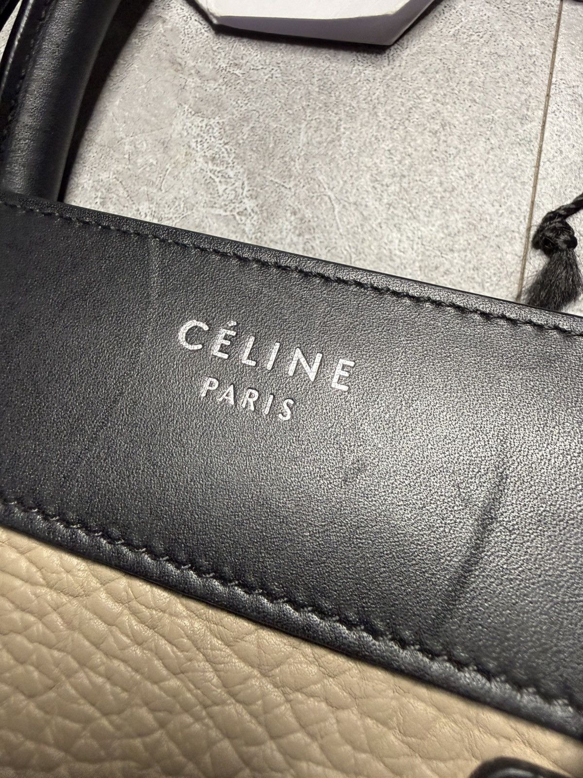 Celine Celine By Phoebe Philo Tricolor Micro Luggage Tote Bag Size ONE SIZE - 10 Thumbnail