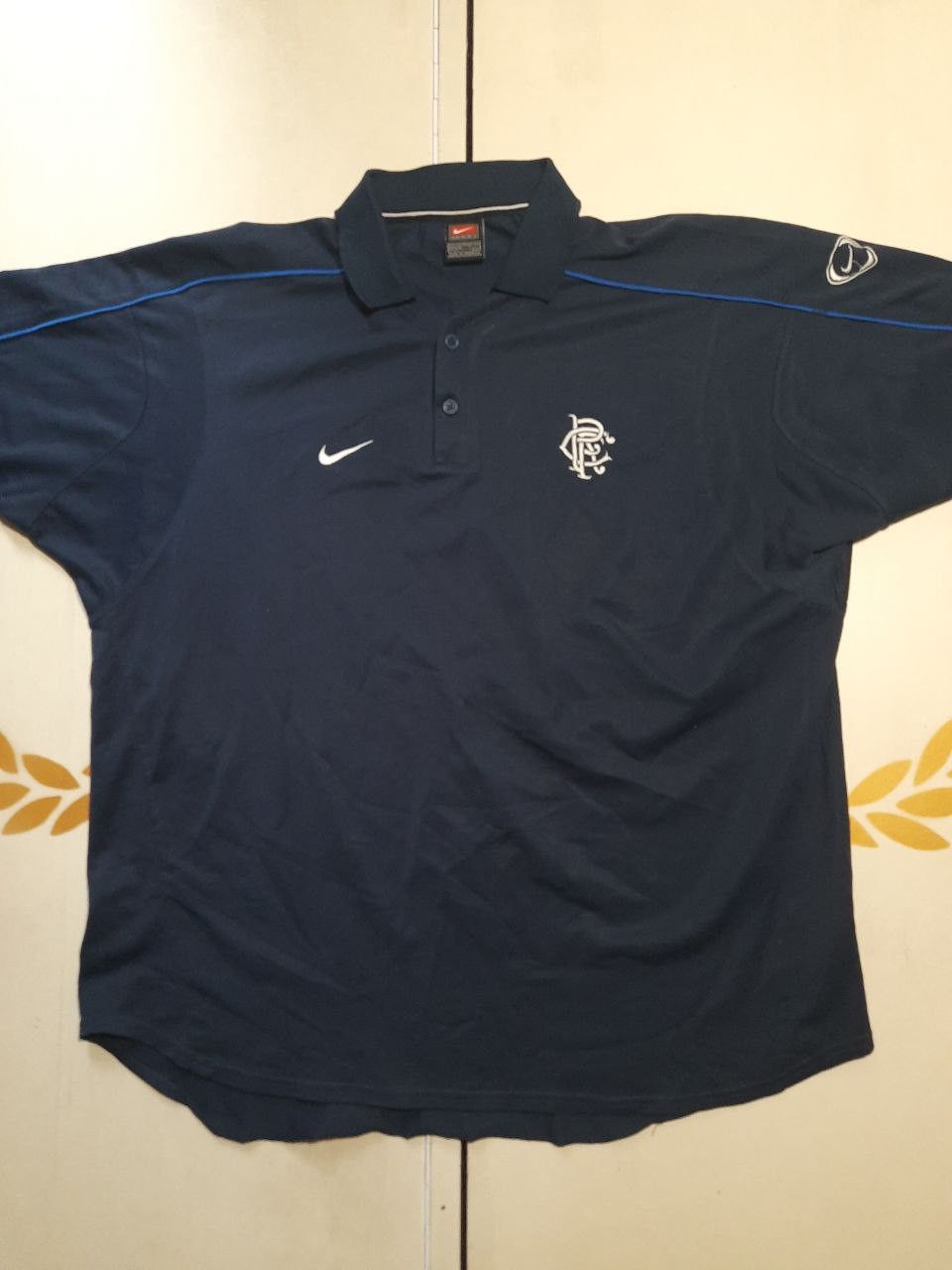 Nike Nike Glasgow Rangers Training Polo Shirt 2001-2002 Size US XXL / EU 58 / 5 - 4 Thumbnail
