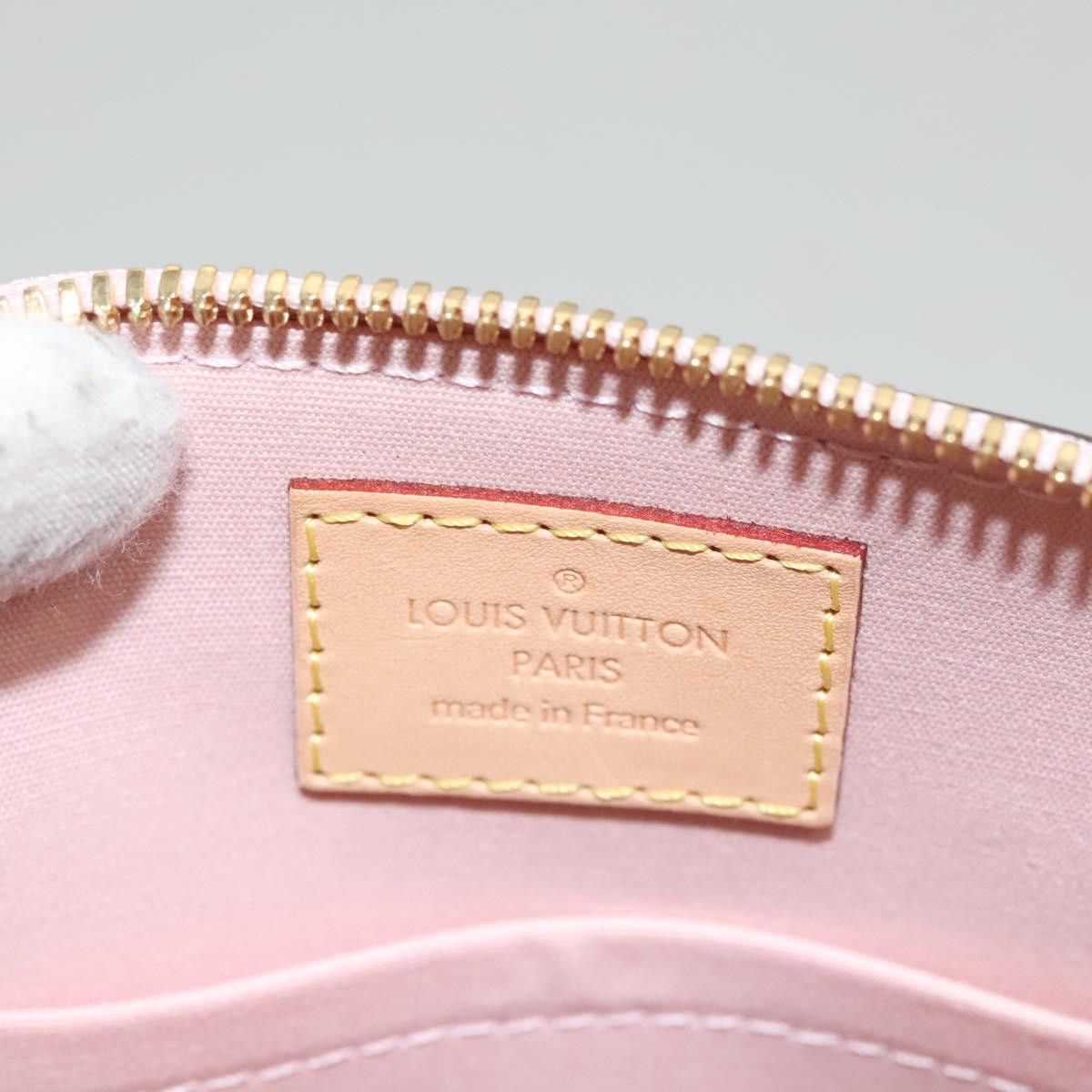Louis Vuitton LOUIS VUITTON Vernis Alma BB Hand Bag Pink Rose Valerine Size ONE SIZE - 16 Thumbnail