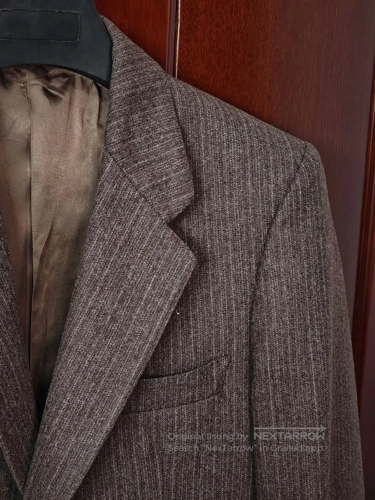 Zanetti Vintage Italian Brown Wool Blazer. Size US S / EU 44-46 / 1 - 2 Thumbnail
