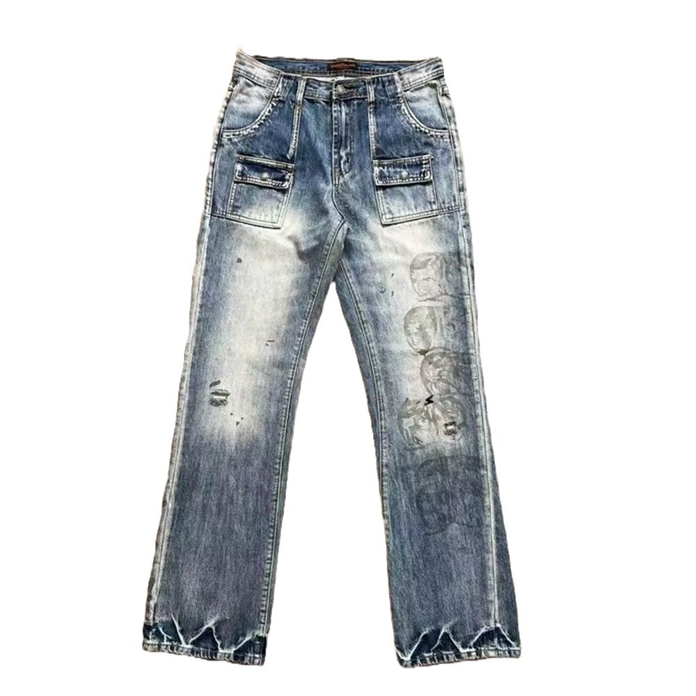 Japanese Brand Undercover Multi Pocket Distressed Jeans Size US 30 / EU 46 - 1 Thumbnail