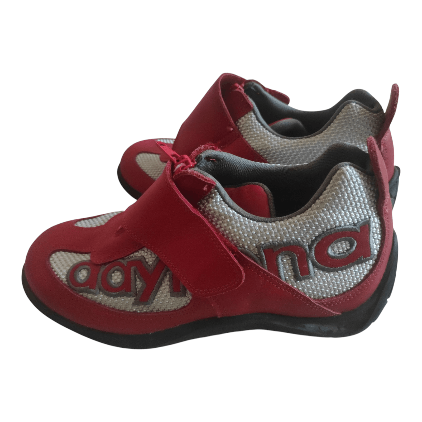 Daytona Daytona Moto Fun Motorcycle Red Silver Shoes Leather Boots Size US 6.5 / IT 36.5 - 1 Thumbnail