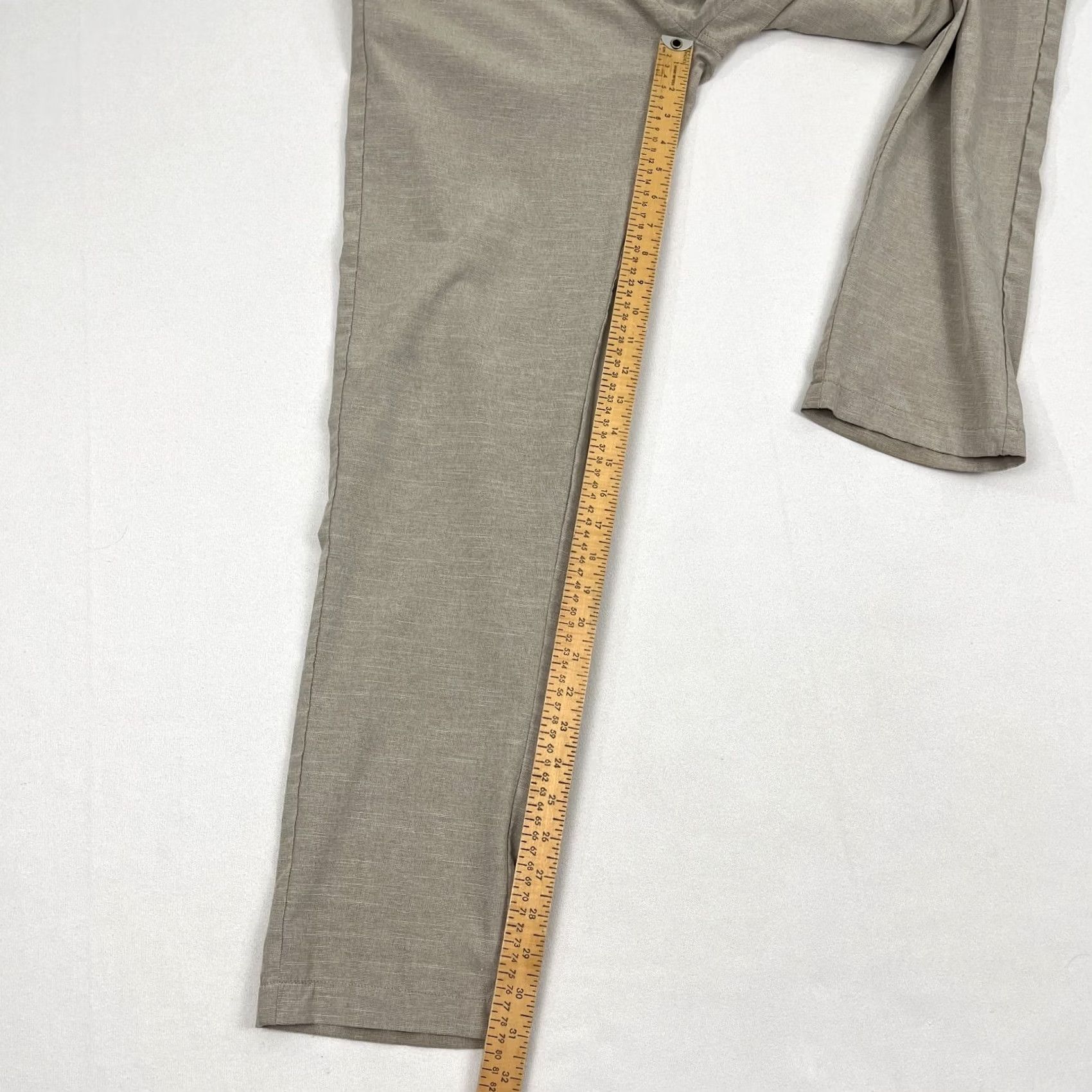 Vintage Linksoul by John Ashworth Pants Mens 32 x 32 Slim Straight Brown Golf Chino Size US 32 / EU 48 - 4 Thumbnail