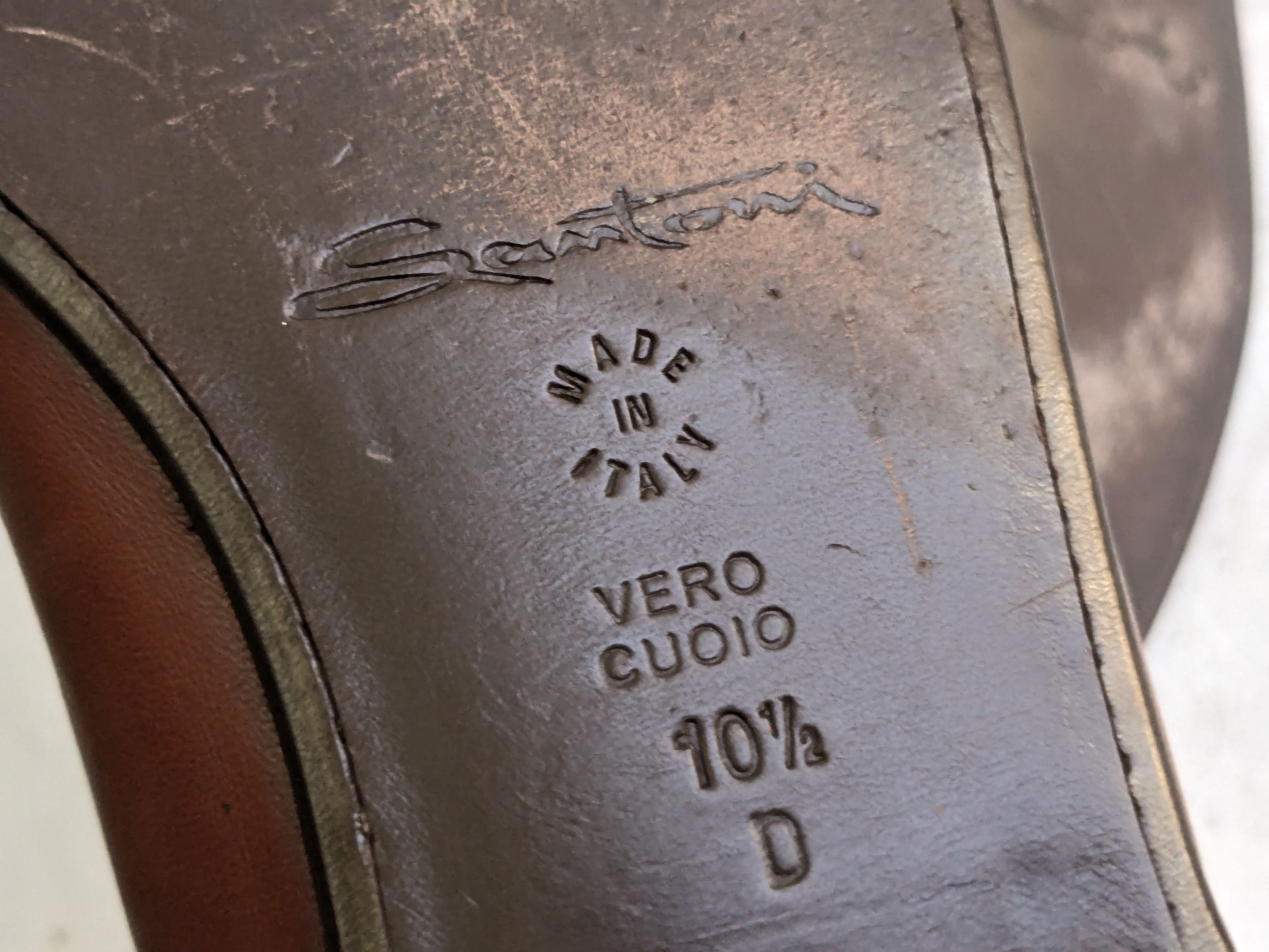 Santoni Santoni Penny Loafers Brown Leather 10.5 D Slip Ons Size US 10.5 / EU 43-44 - 16 Thumbnail