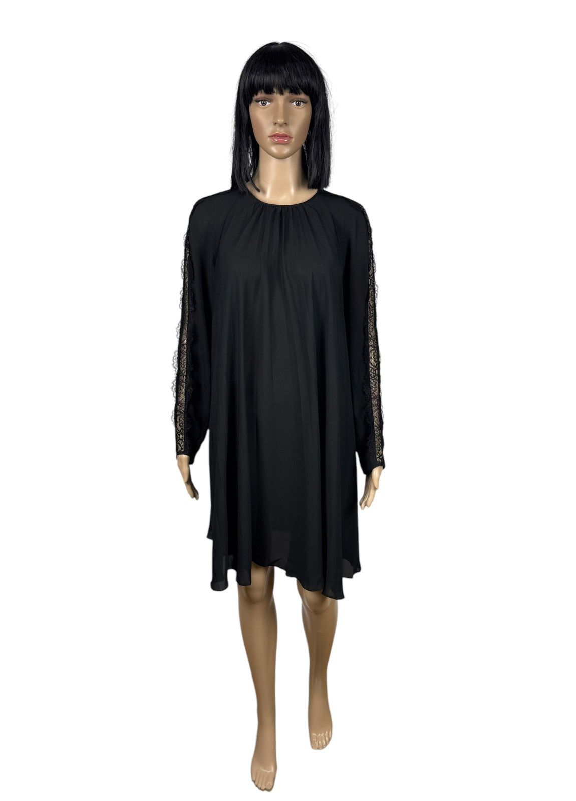 RED Valentino RED Valentino Short Pleated Dress with Lace size 42 Size M / US 6-8 / IT 42-44 - 2 Thumbnail