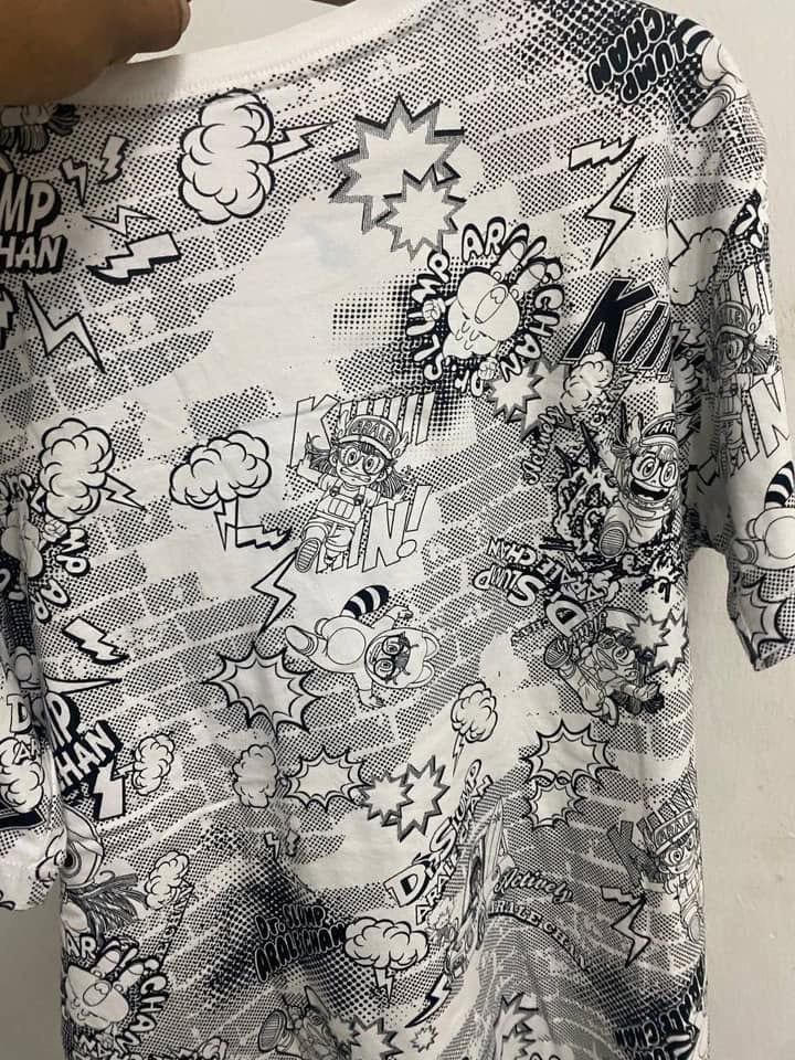 Anime × Cartoon Network × Japanese Brand Dr Slump Arale Chan OverPrint Tshirt Size US L / EU 52-54 / 3 - 3 Thumbnail