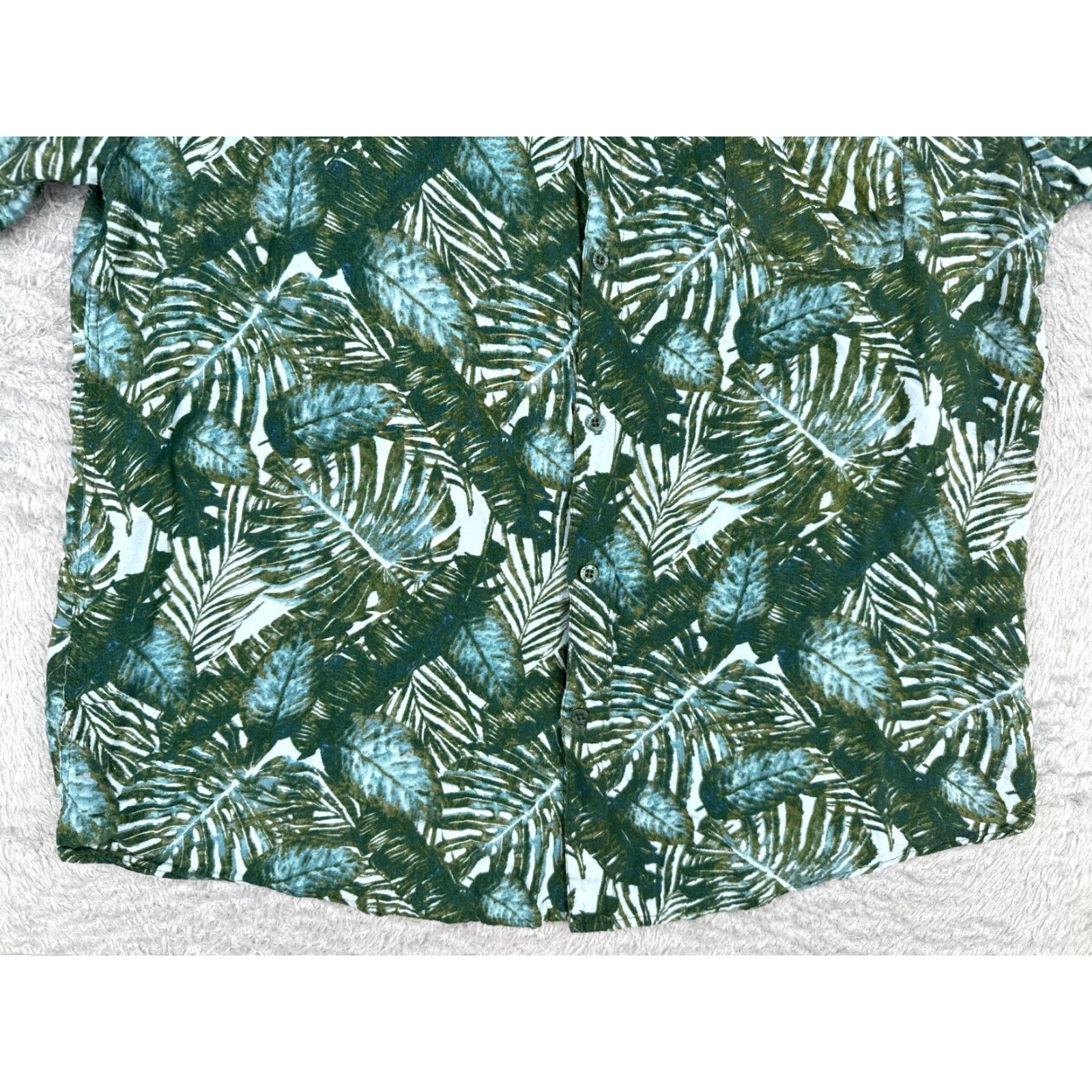 CO Molokai Surf Co Shirt Adult 2XL Blue Floral Leaf Hawaiian 100% Rayon Hawaiian Shirt Mens Size 2XL Blue Floral Leaf Size US XXL / EU 58 / 5 - 5 Thumbnail