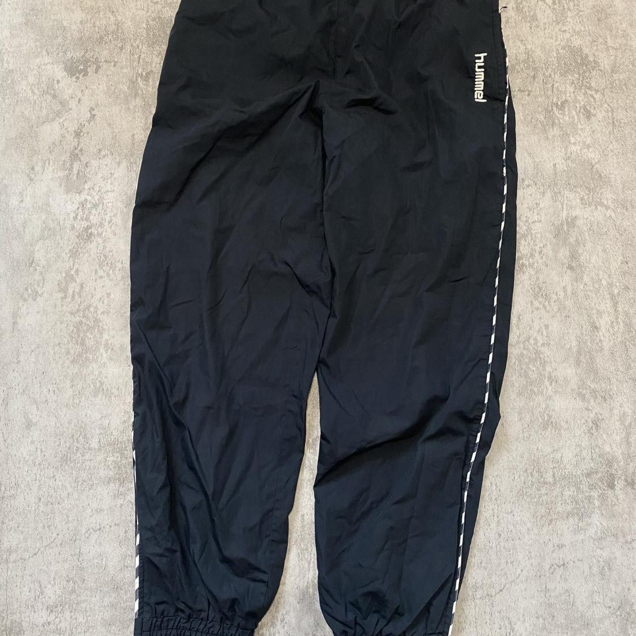 Hummel Black Hummel sweatpants Baggy Vintage y2k 2000s rap hip hop Size US 34 / EU 50 - 1 Thumbnail