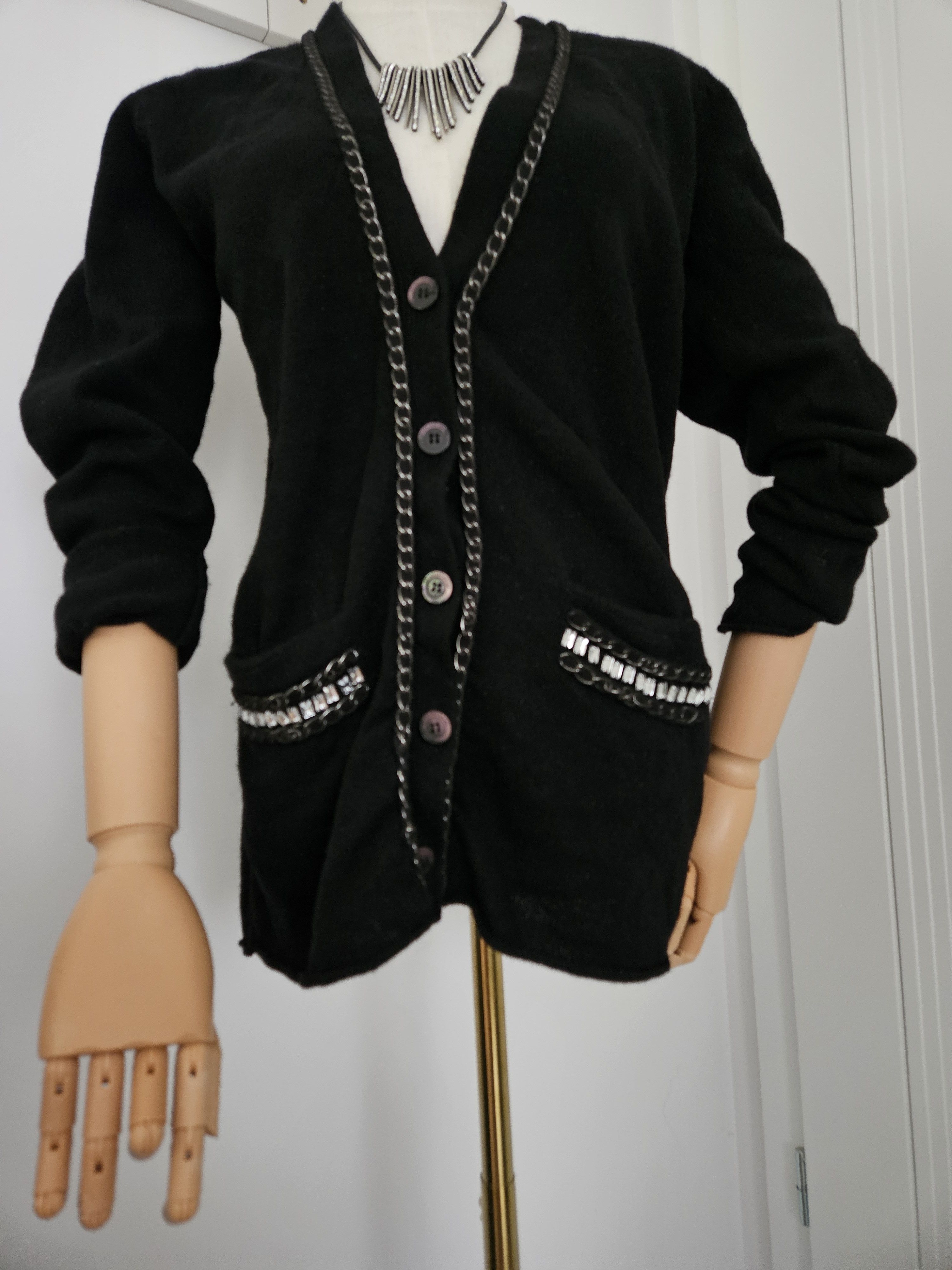 By Malene Birger black by Malene Birger Wool cardigan oldmoney Size S / US 4 / IT 40 - 8 Thumbnail