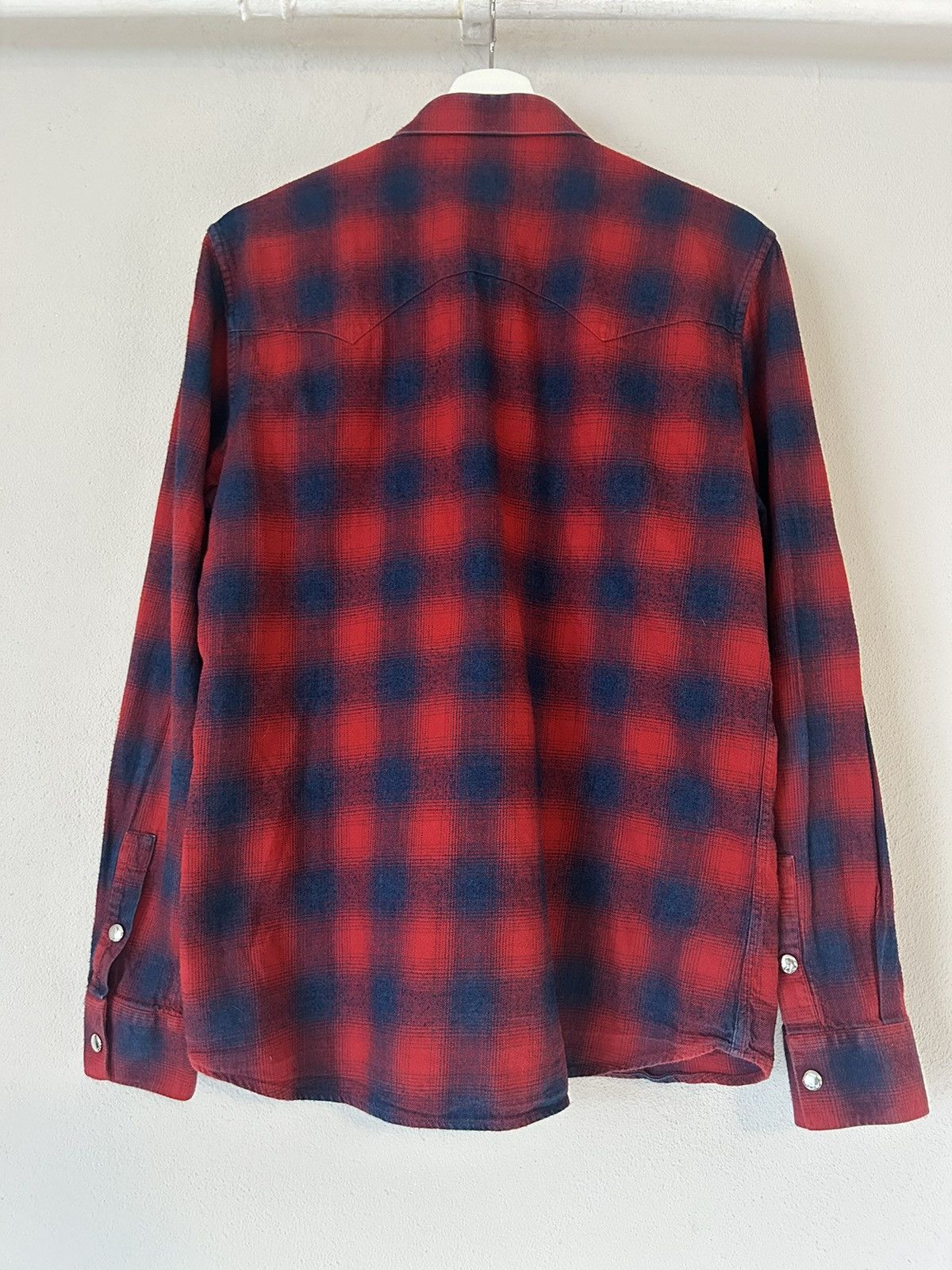 Givenchy Givenchy Red and Blue Checkered Western Shirt – Size 40 Size US M / EU 48-50 / 2 - 7 Thumbnail