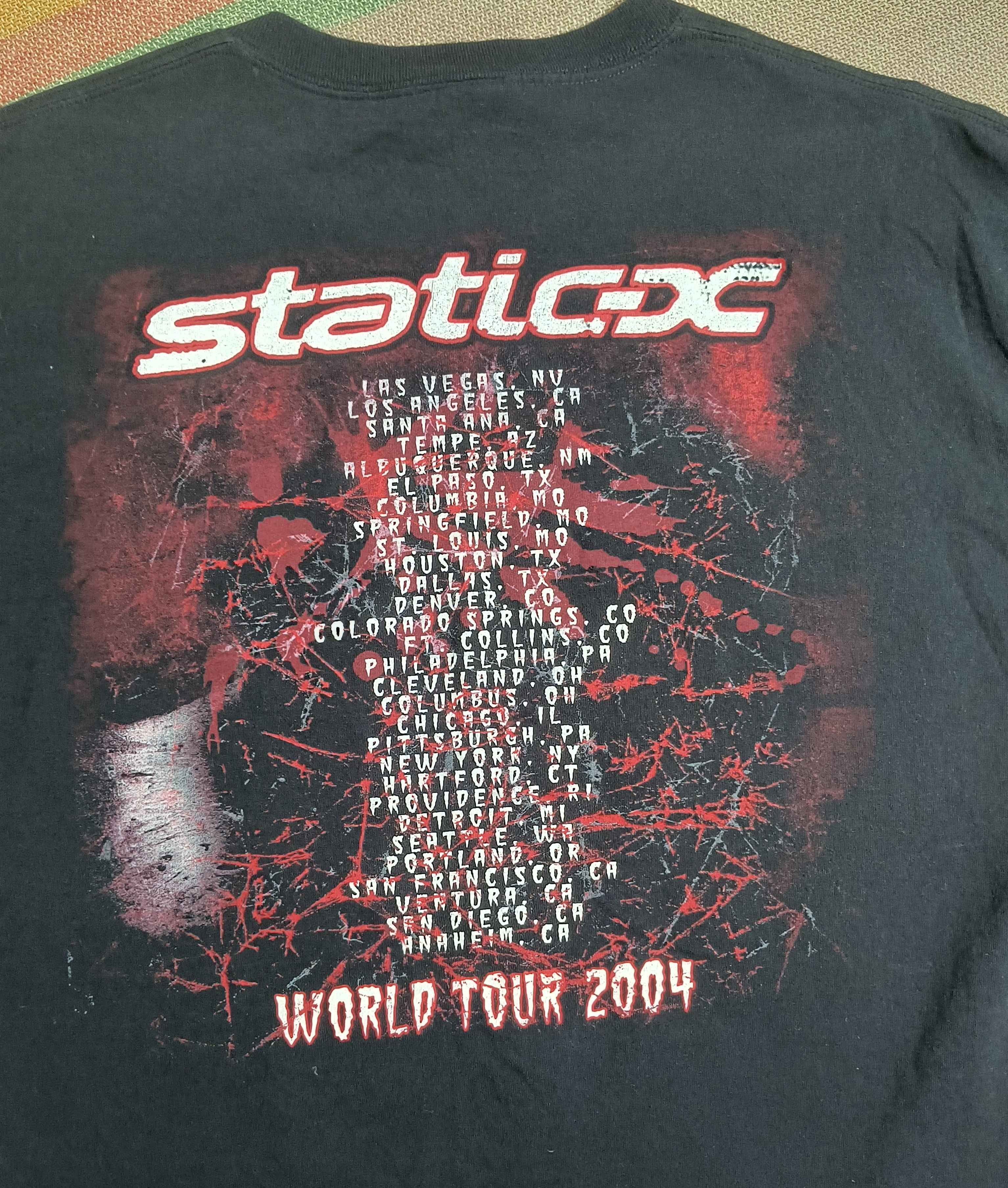 Band Tees Vintage Y2K Static-X Beneath, Between, Beyond tour 2004 Size US XL / EU 56 / 4 - 6 Thumbnail
