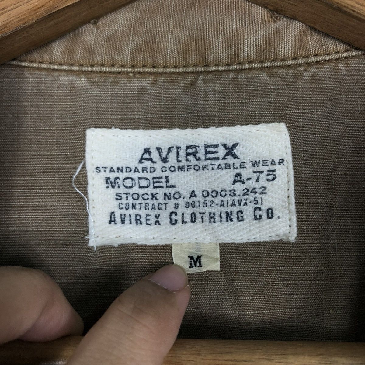 Avirex 🔥VINTAGE BIKER JACKET AVIREX MODEL A-75 BIG LOGO DESIGN Size US M / EU 48-50 / 2 - 21 Thumbnail
